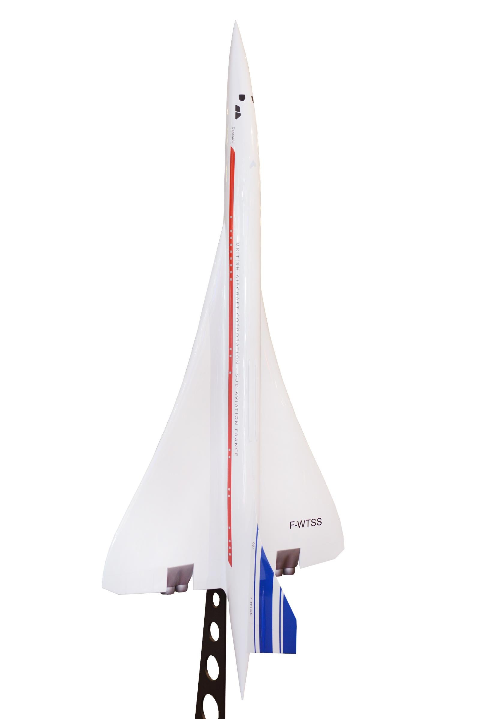 Moulage Sculpture modèle Concorde en résine à l'échelle 1/25 en vente