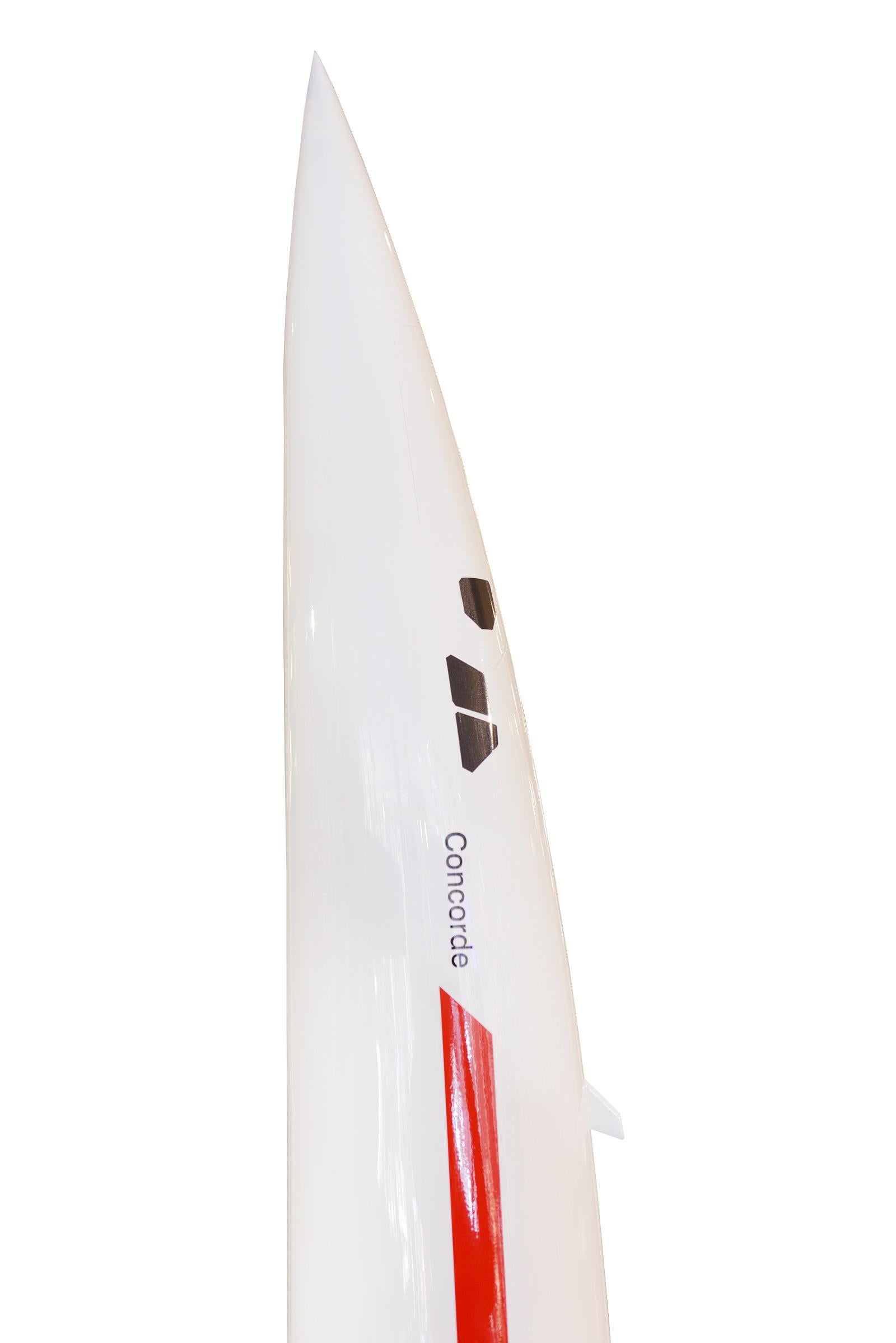 Sculpture modèle Concorde en résine à l'échelle 1/25 en vente 1
