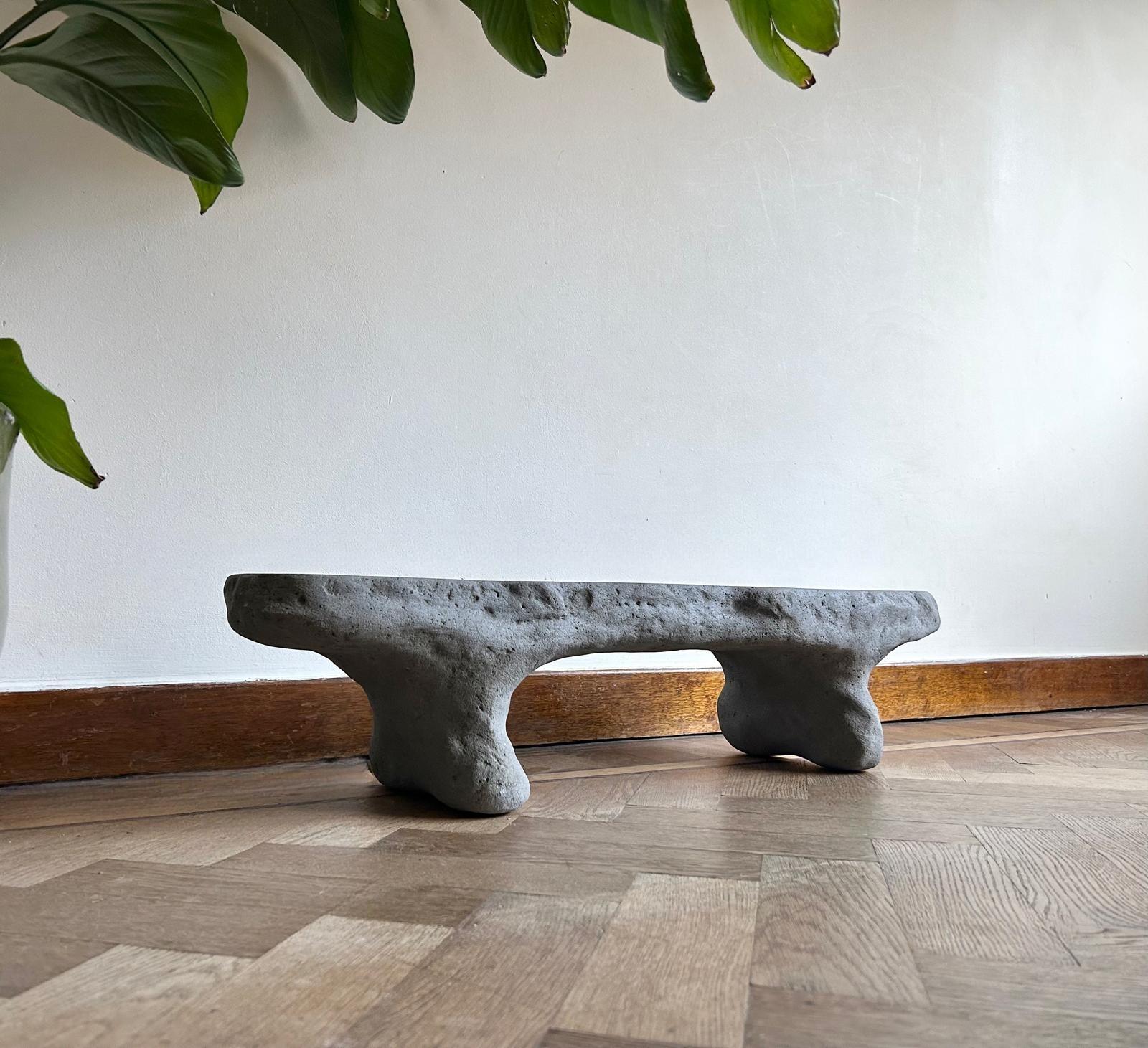 Objets coulés dans la terre - La forme émerge en Collaboration avec la Nature, les racines et le sol aident à déterminer les lignes et les contours des objets. Le creux sculpté dans la terre est rempli de béton. Une fois l'objet extrait du sol, un