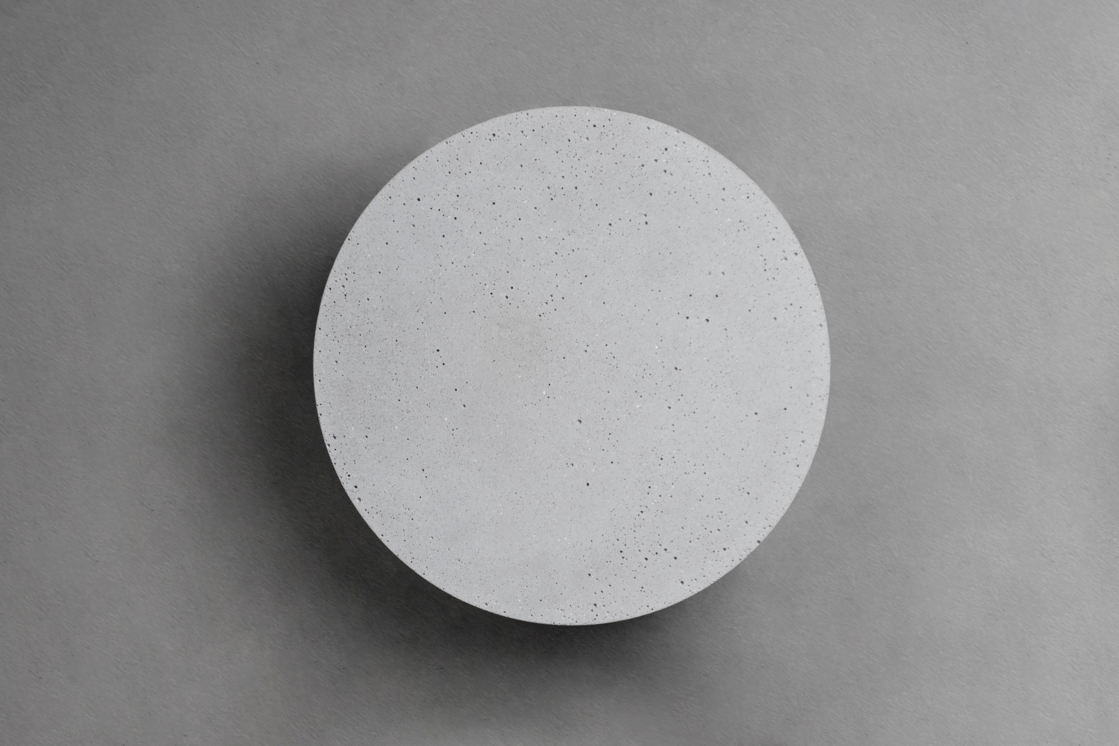 Concrete and Acrylic Wall Lamp, “Pin, ” L, from Concrete Collection by Bentu