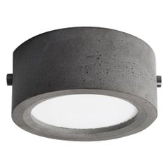 Concrete and Aluminum Ceiling Lamp, “Huan, ” S, from Concrete Collection by Bentu
