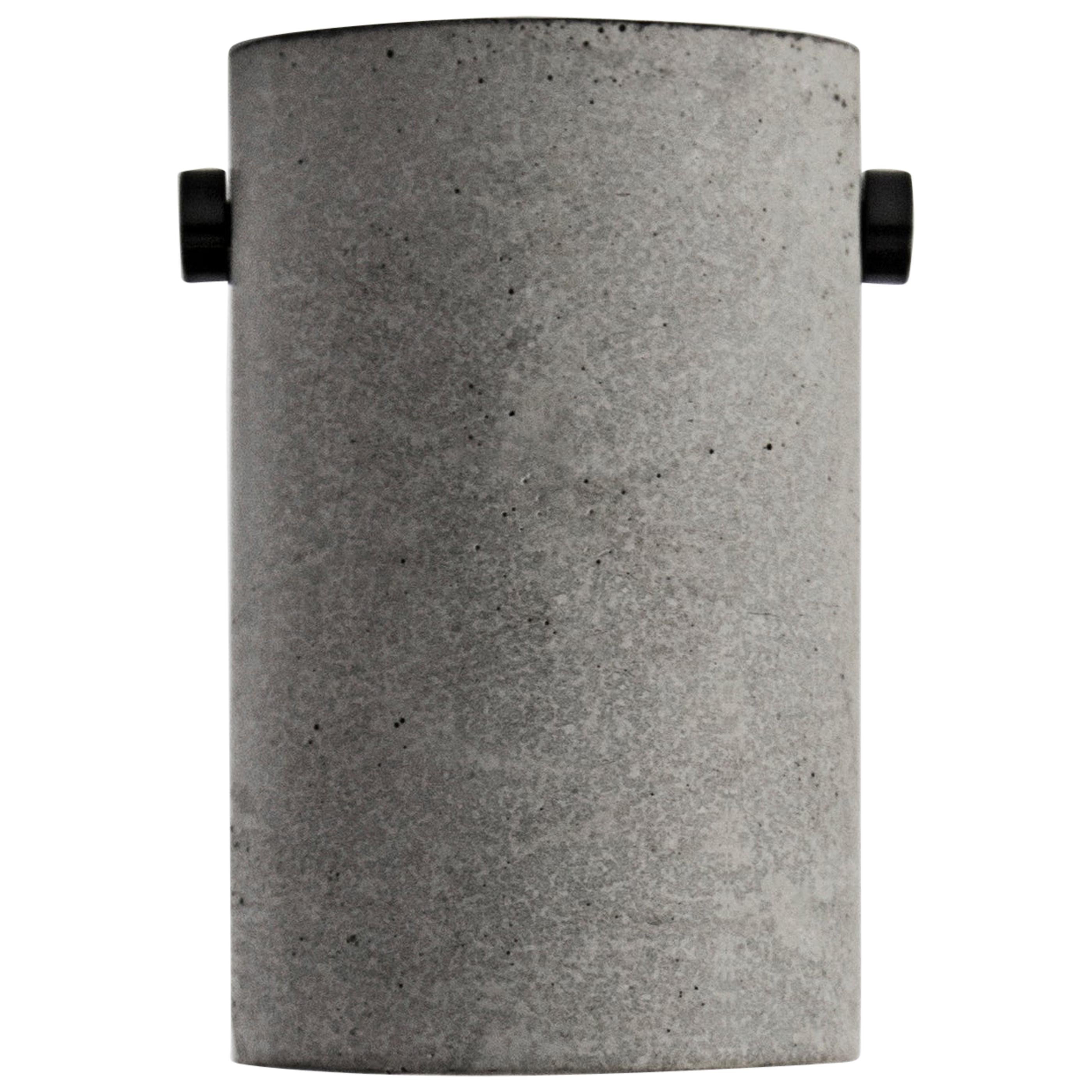 Concrete and Aluminum Ceiling Lamp, “Lv, ” from Concrete Collection by Bentu