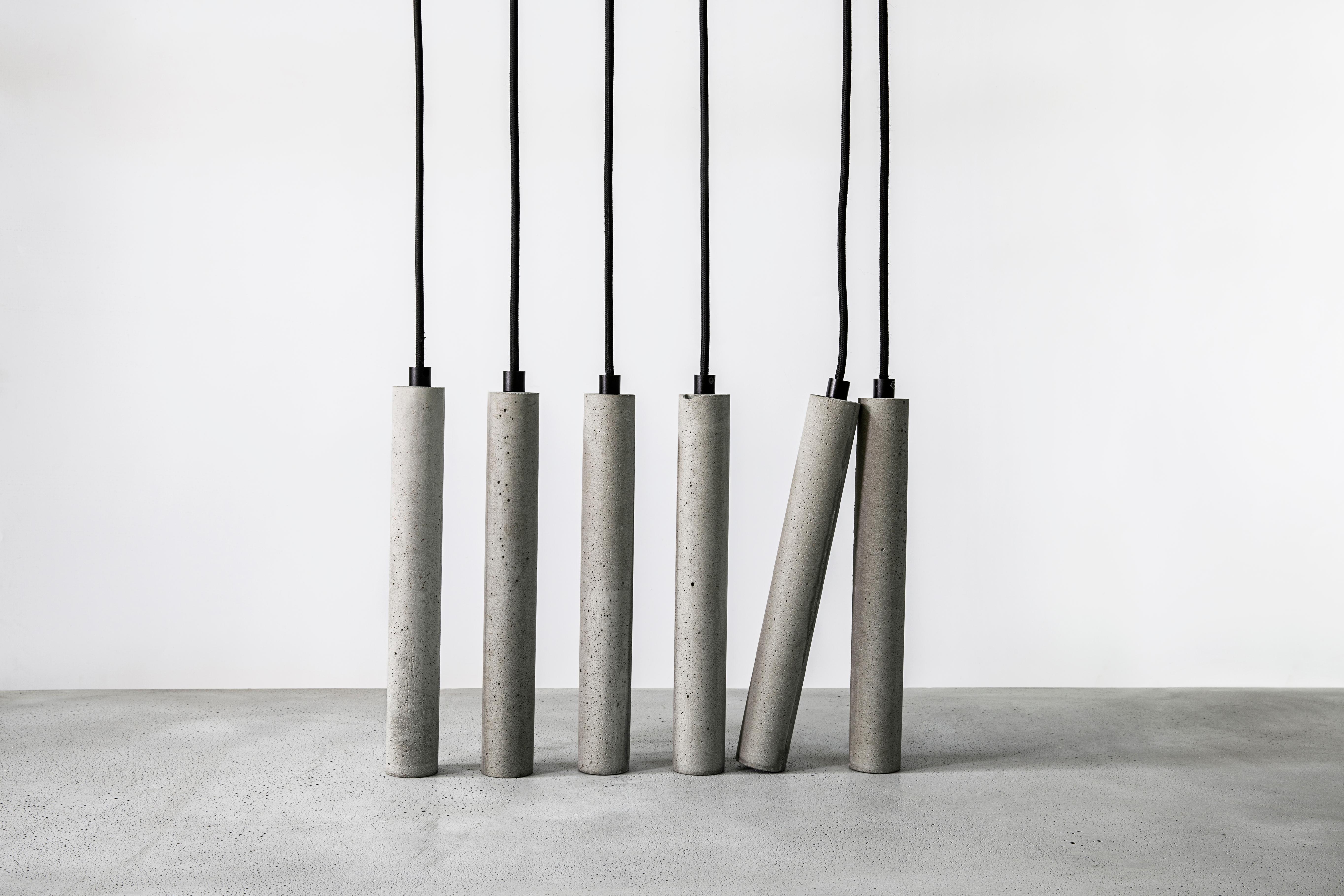 Chinese Concrete and Aluminum Pendant Lamp, “Bang, ”  from Concrete Collection