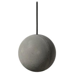 Concrete and Aluminum Pendant Lamp, “Moon, ” S, from Concrete Collection by Bentu
