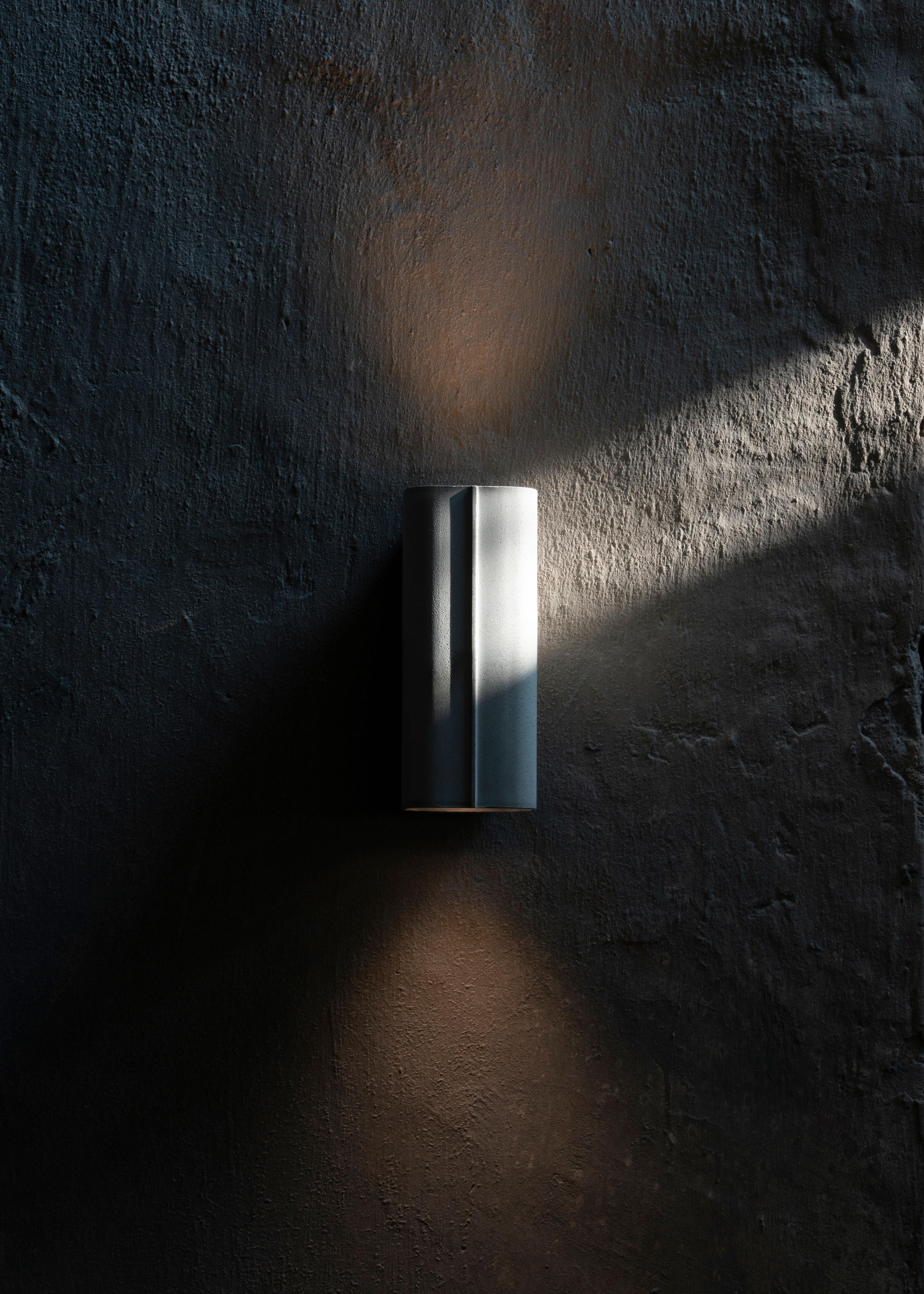 Concrete and Aluminum Wall Lamp, “Jiu, ” from Concrete Collection by Bentu 1