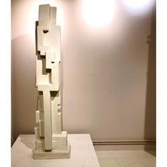 Concrete and Clay Totem 160 by Frederic Texier