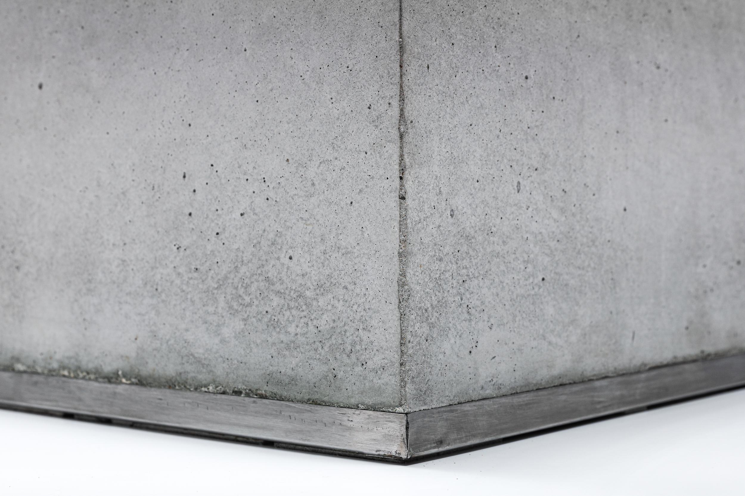 Saporiti Concrete and Glass Coffee Table 1
