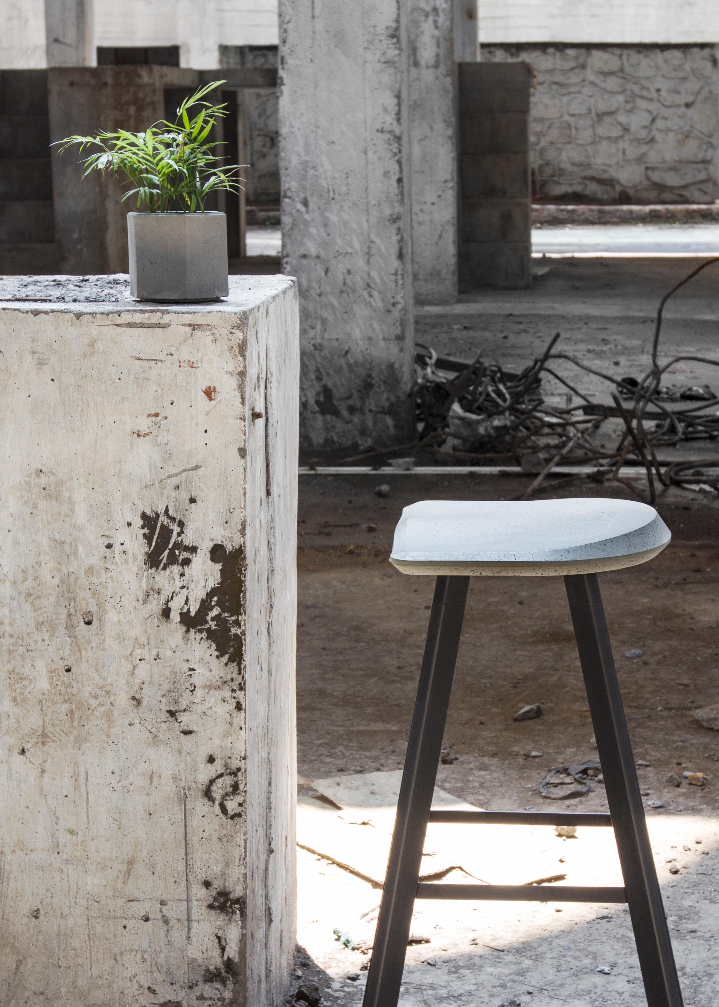 concrete bar stool