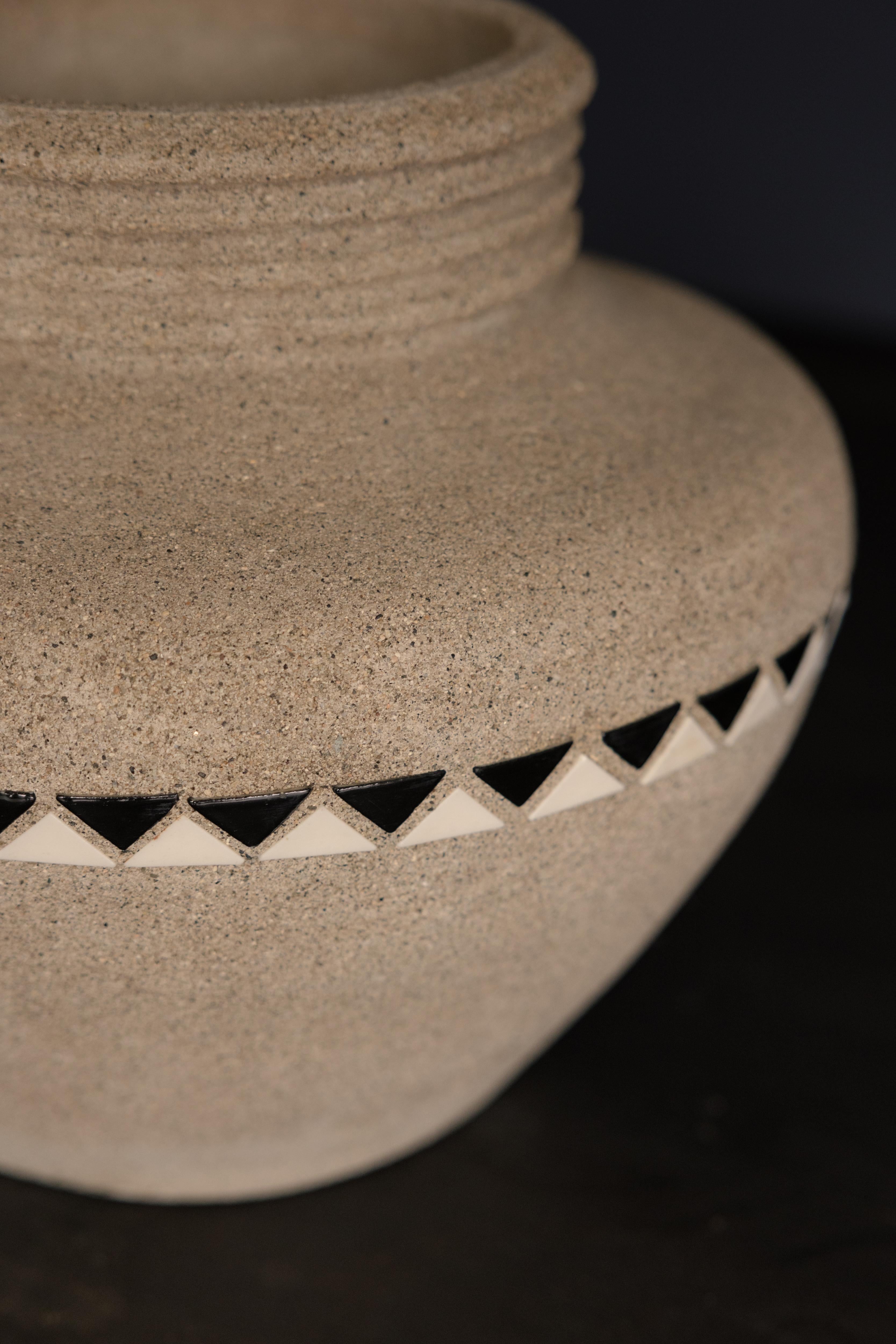 American Concrete and Tiled Mosaic Planter by Hillside Pottery Company