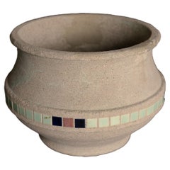 Jardinière en béton et mosaïque carrelée de Hillside Pottery Company