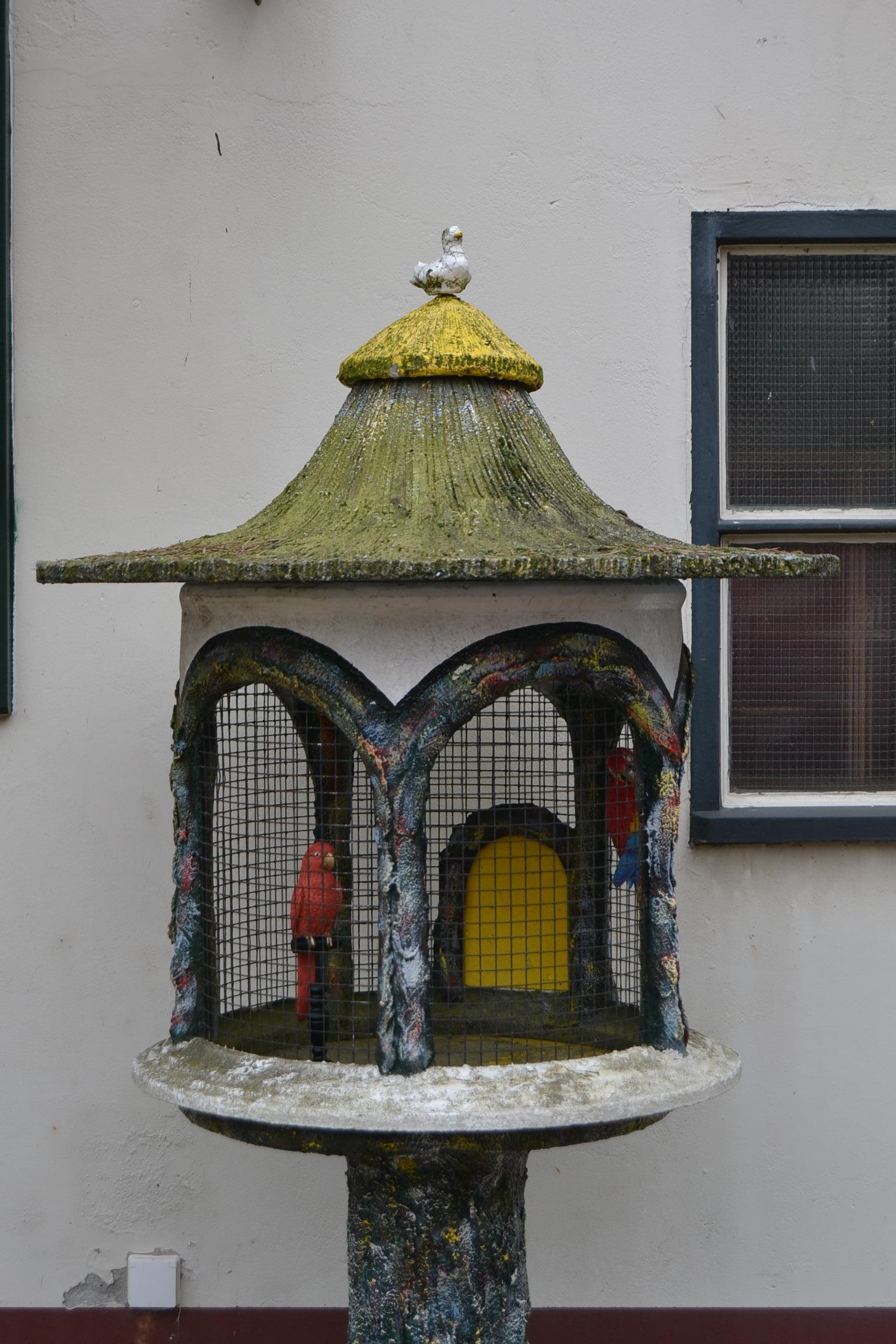 Concrete Birdcage for Garden or Patio, France, 1970s In Good Condition In Antwerp, BE