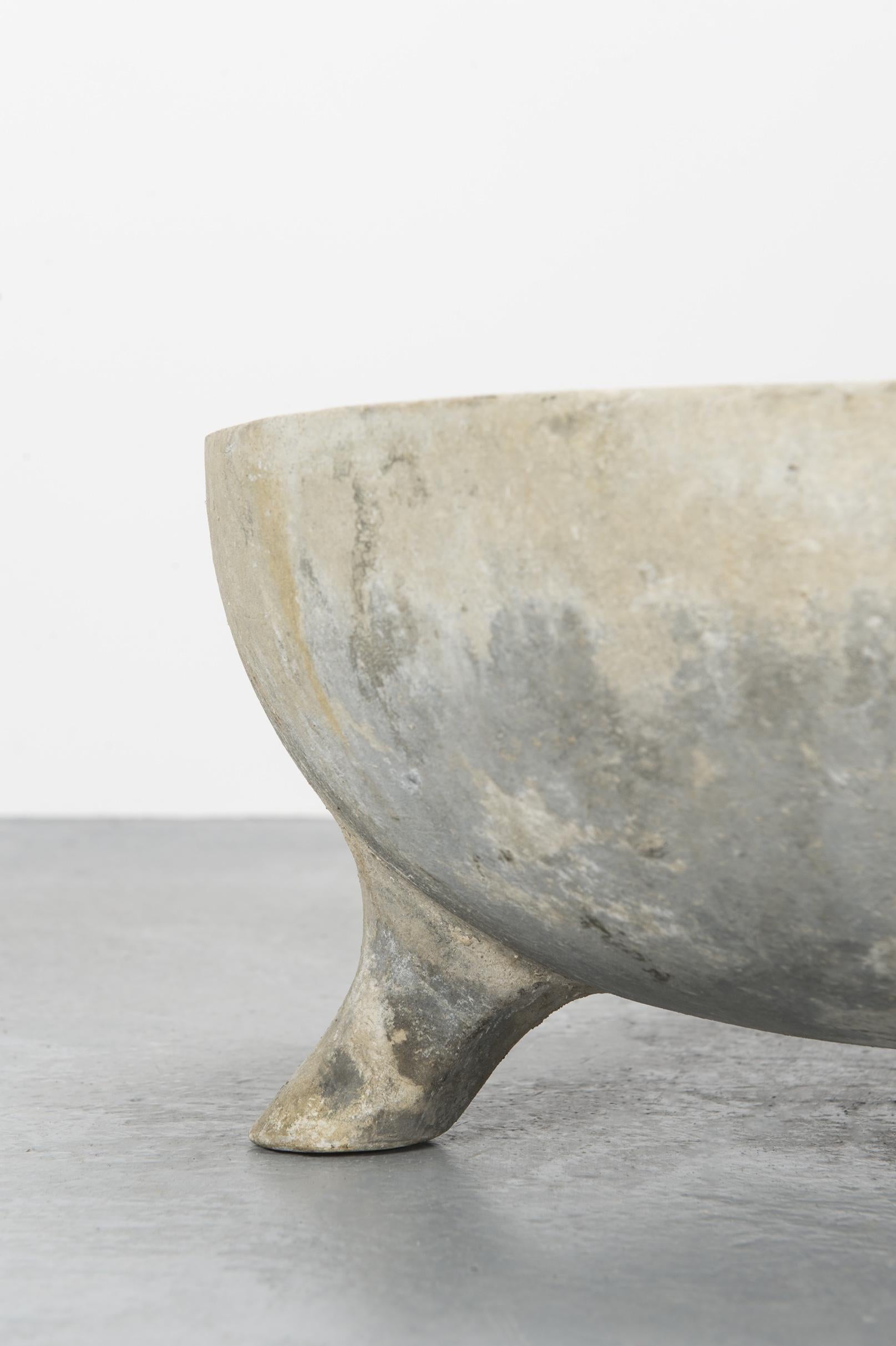 Swiss Concrete Bowl Planters by Willy Guhl for Eternit