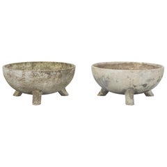 Concrete Bowl Planters by Willy Guhl for Eternit