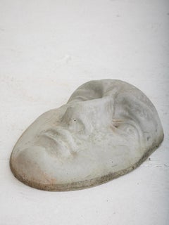 Concrete Casey Stone Face of ‘David’ Garden Art