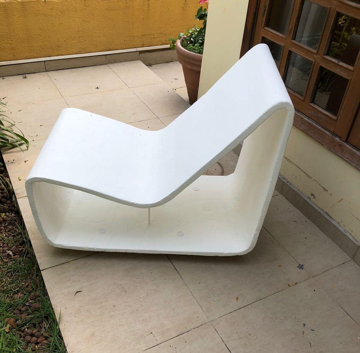 Cement Concrete Chair by Willy Guhl for Eternit For Sale