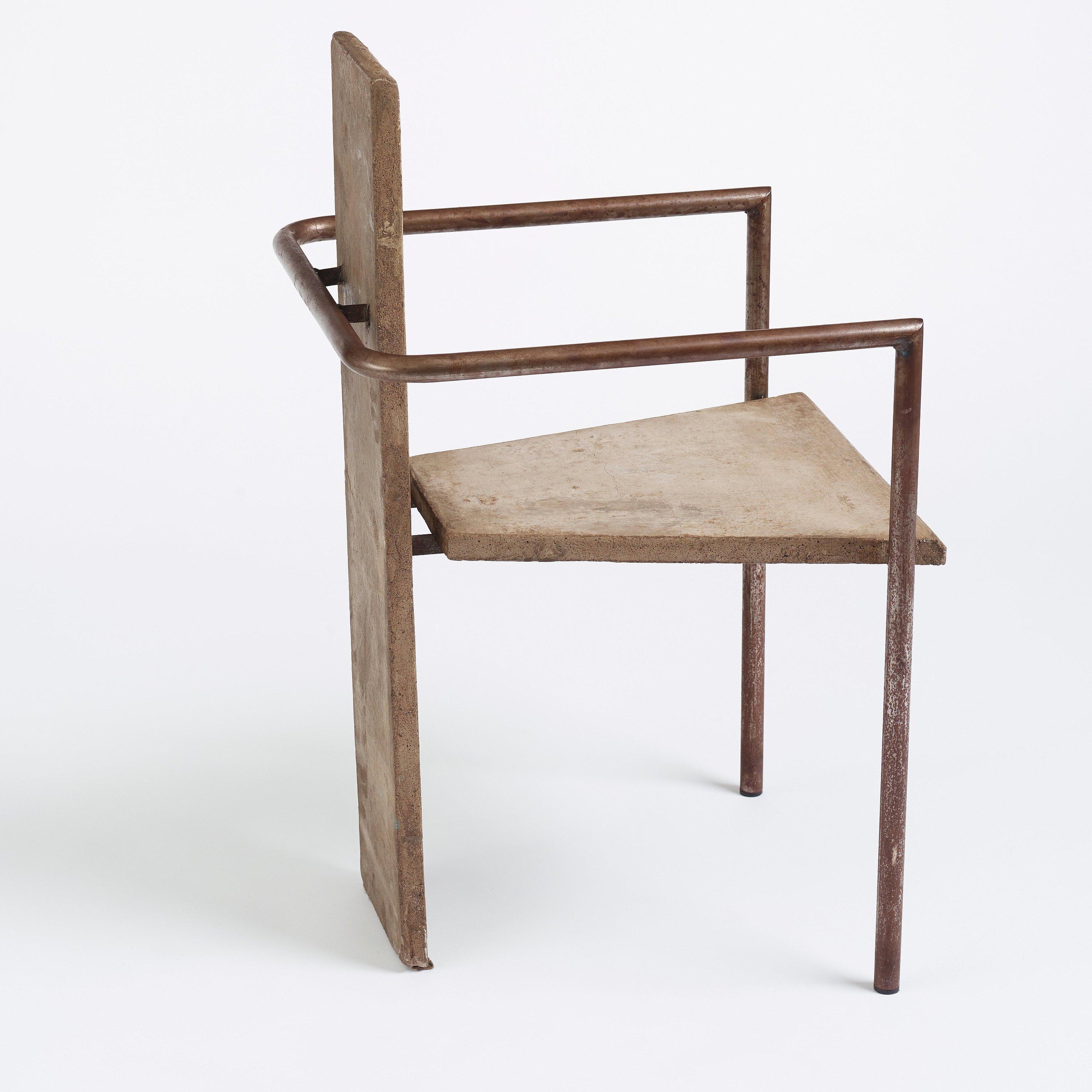 Concrete Chair Jonas Bohlin, 1980's For Sale 2