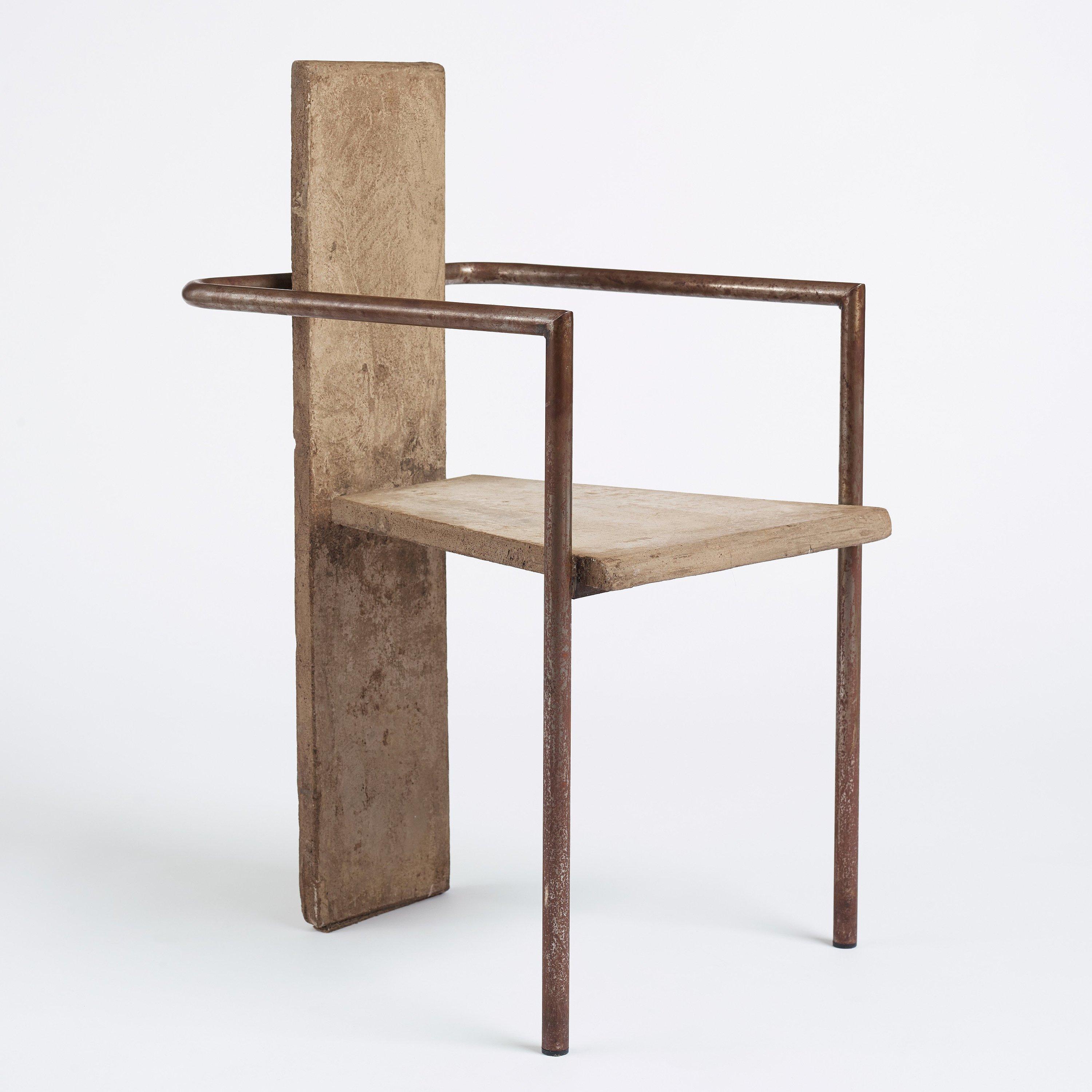 Concrete Chair Jonas Bohlin, 1980's For Sale 3