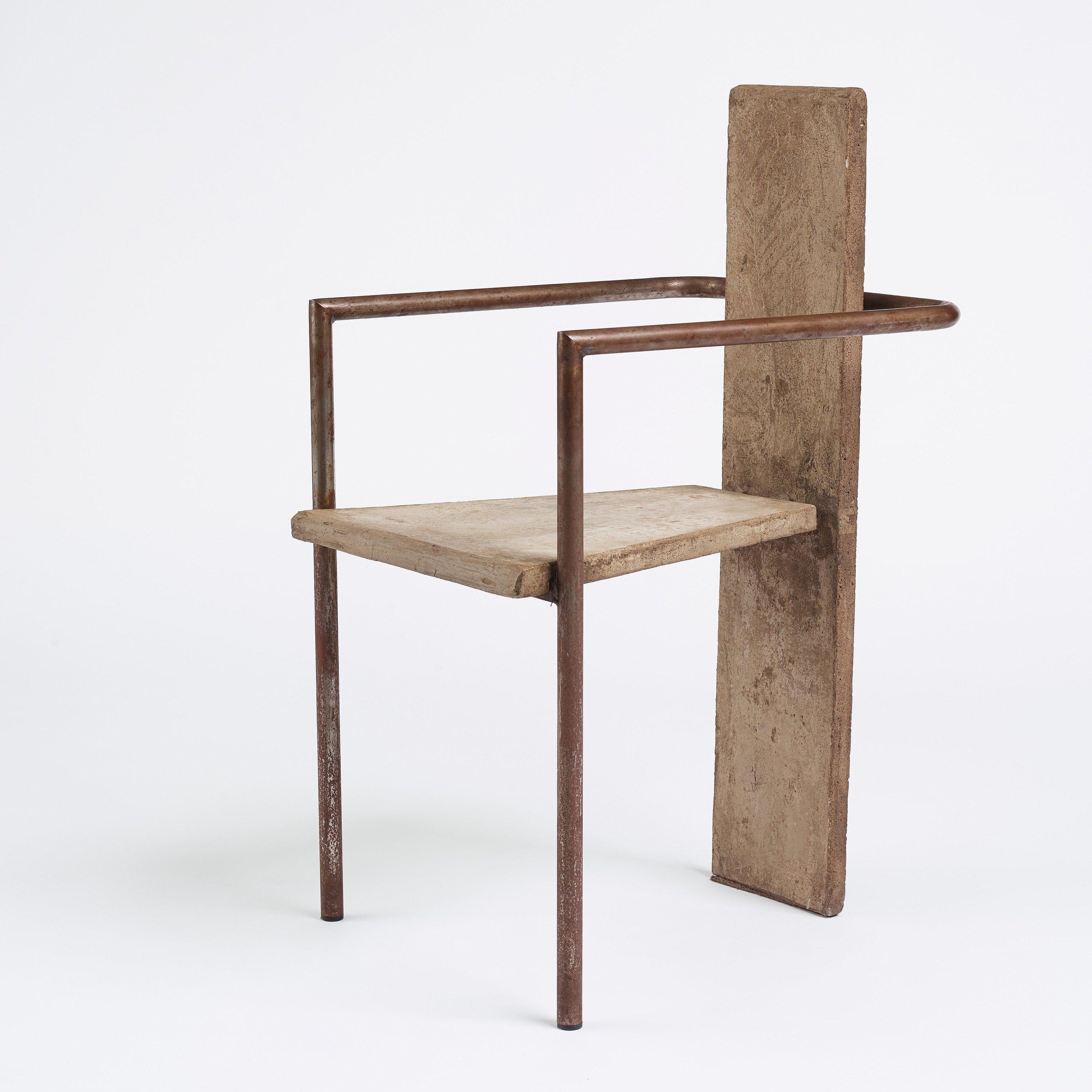 Concrete Chair Jonas Bohlin, 1980's For Sale 4