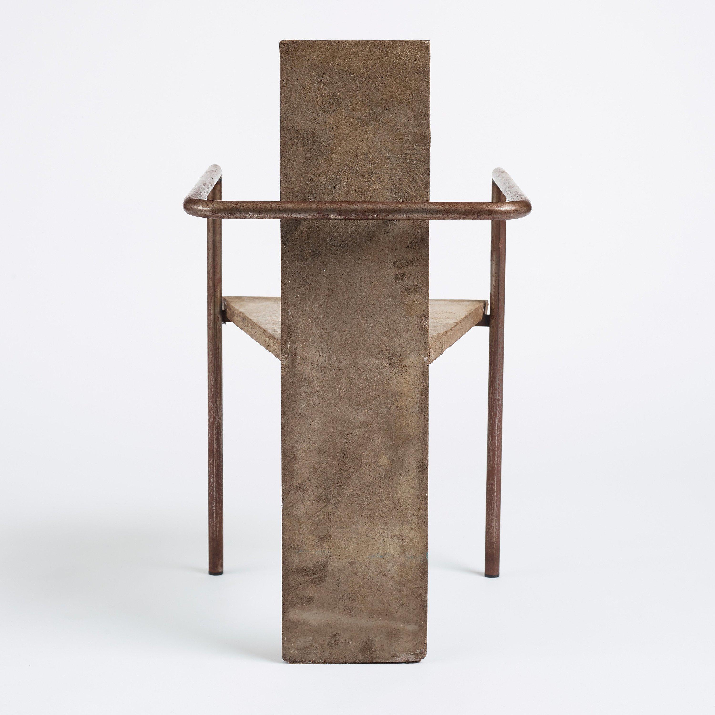 Concrete Chair Jonas Bohlin, 1980's For Sale 5