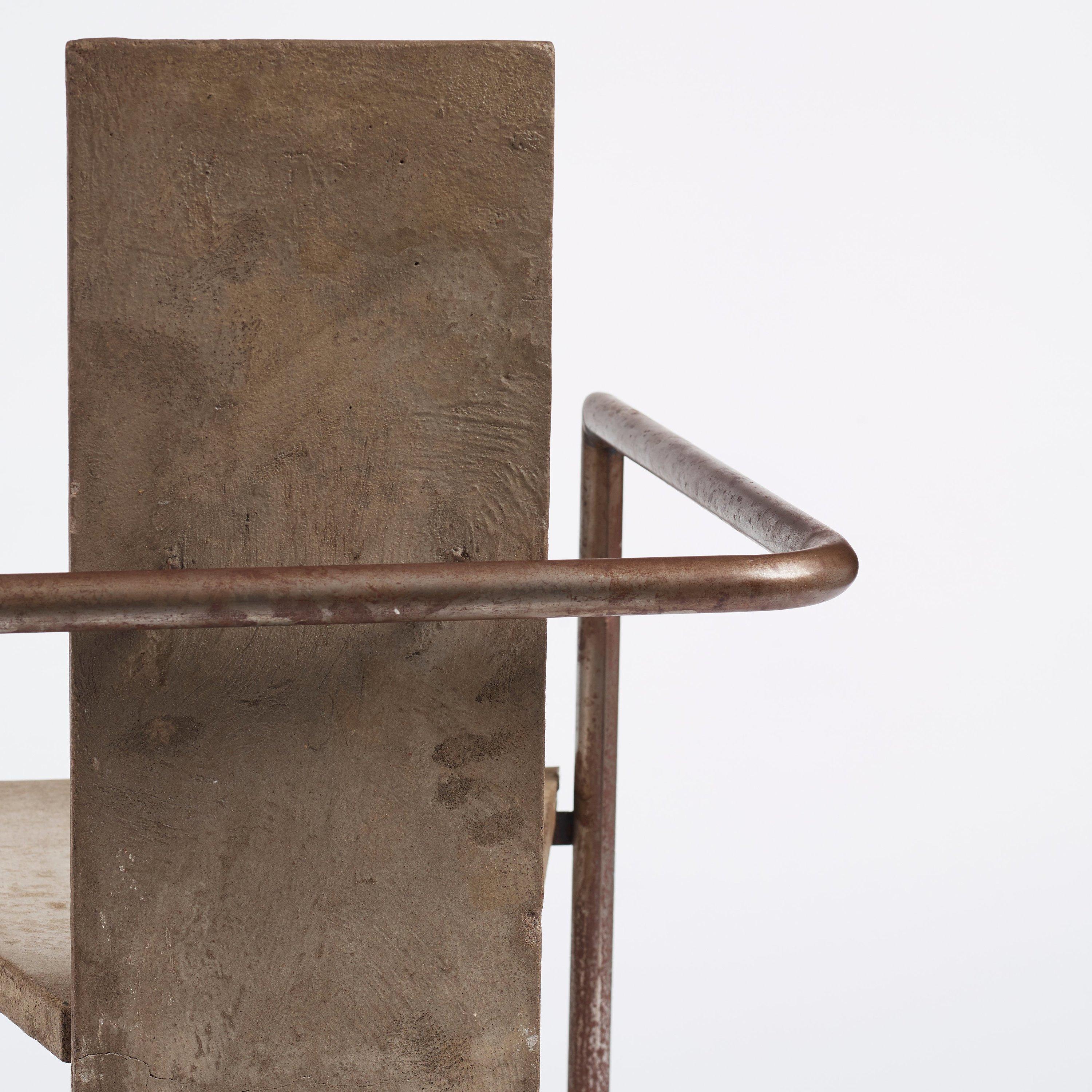 Concrete Chair Jonas Bohlin, 1980's For Sale 7