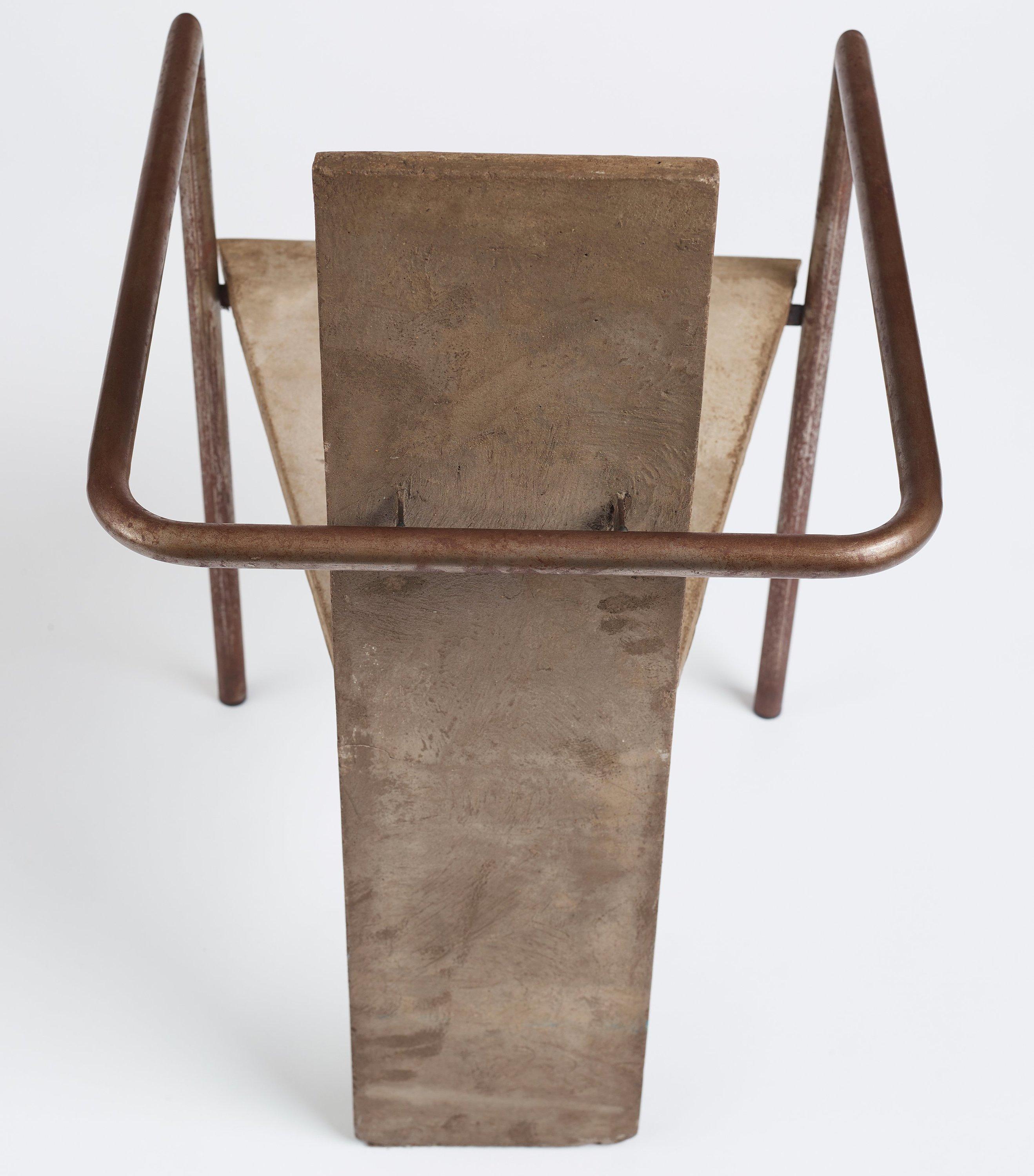 20th Century Concrete Chair Jonas Bohlin, 1980's For Sale