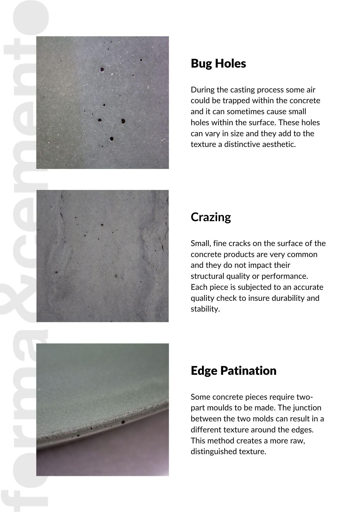 Table de salle à manger circulaire LAOBAN Ultra High Performance Cement Dark Mortar en vente 4