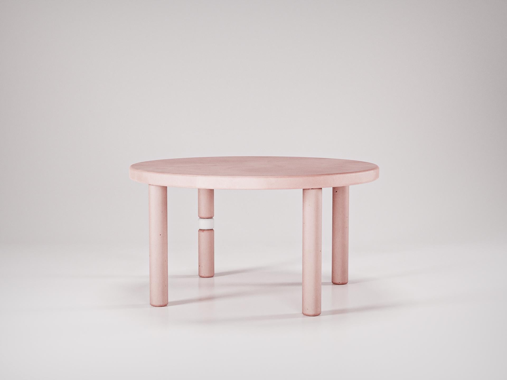 Italian Table circulaire en béton, Collection Flipper Studio Irvine pour Forma & Cemento  en vente