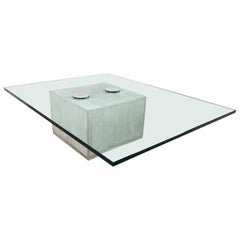Concrete Coffee Table by Saporiti, 1970s