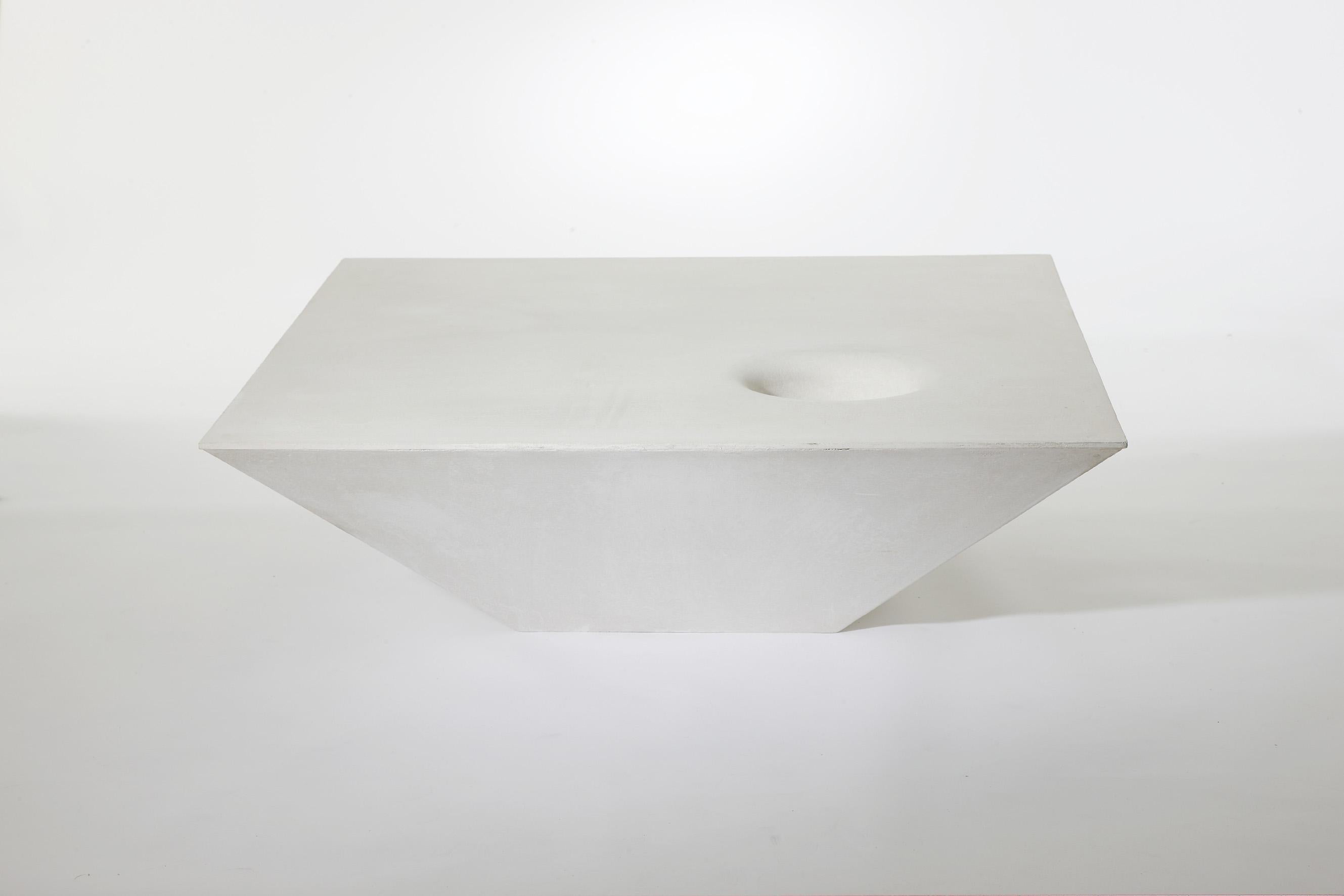 Moderne Table basse en béton pour l'intérieur ou l'extérieur
