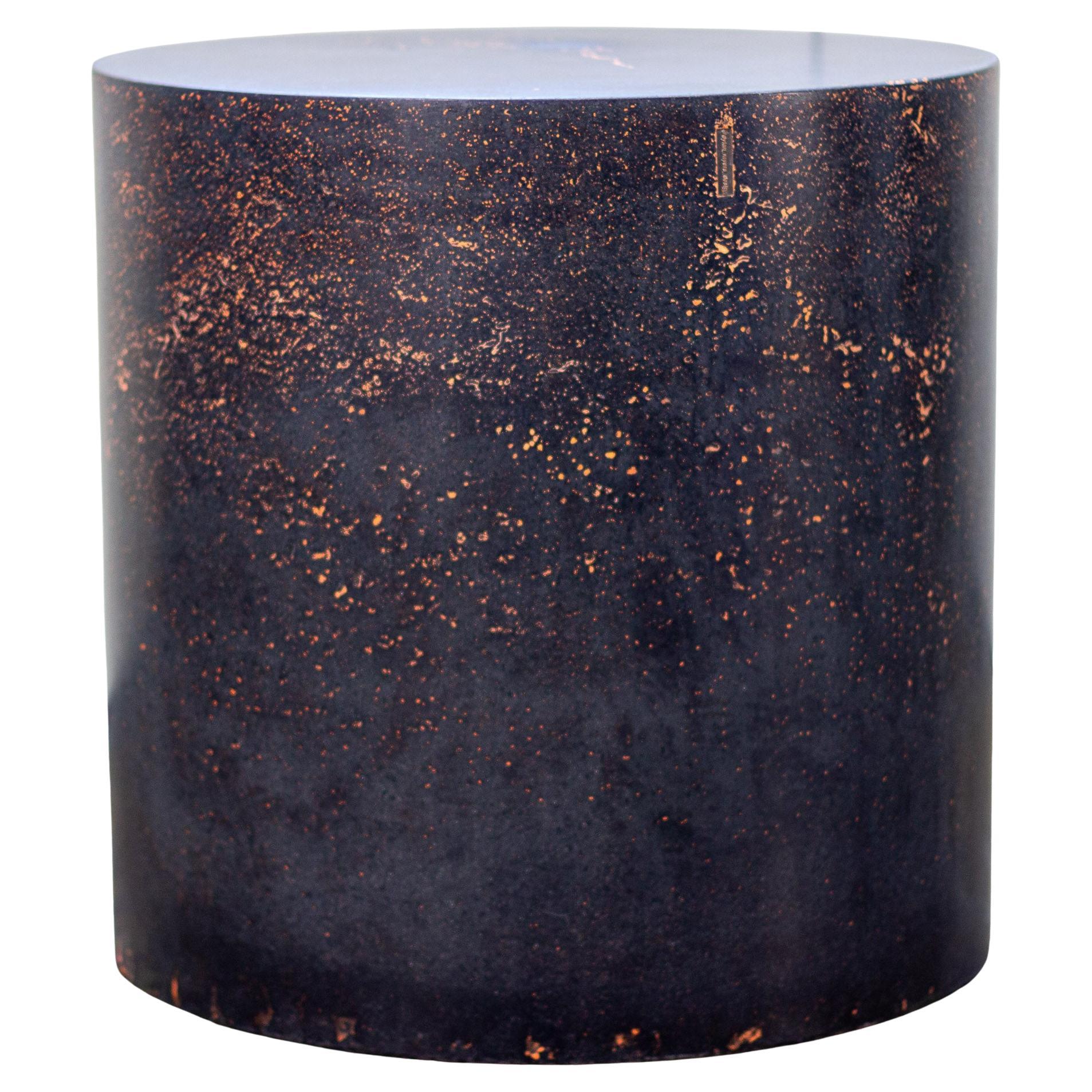 Concrete Cylinder, Distressed Black by Dylan Myers 