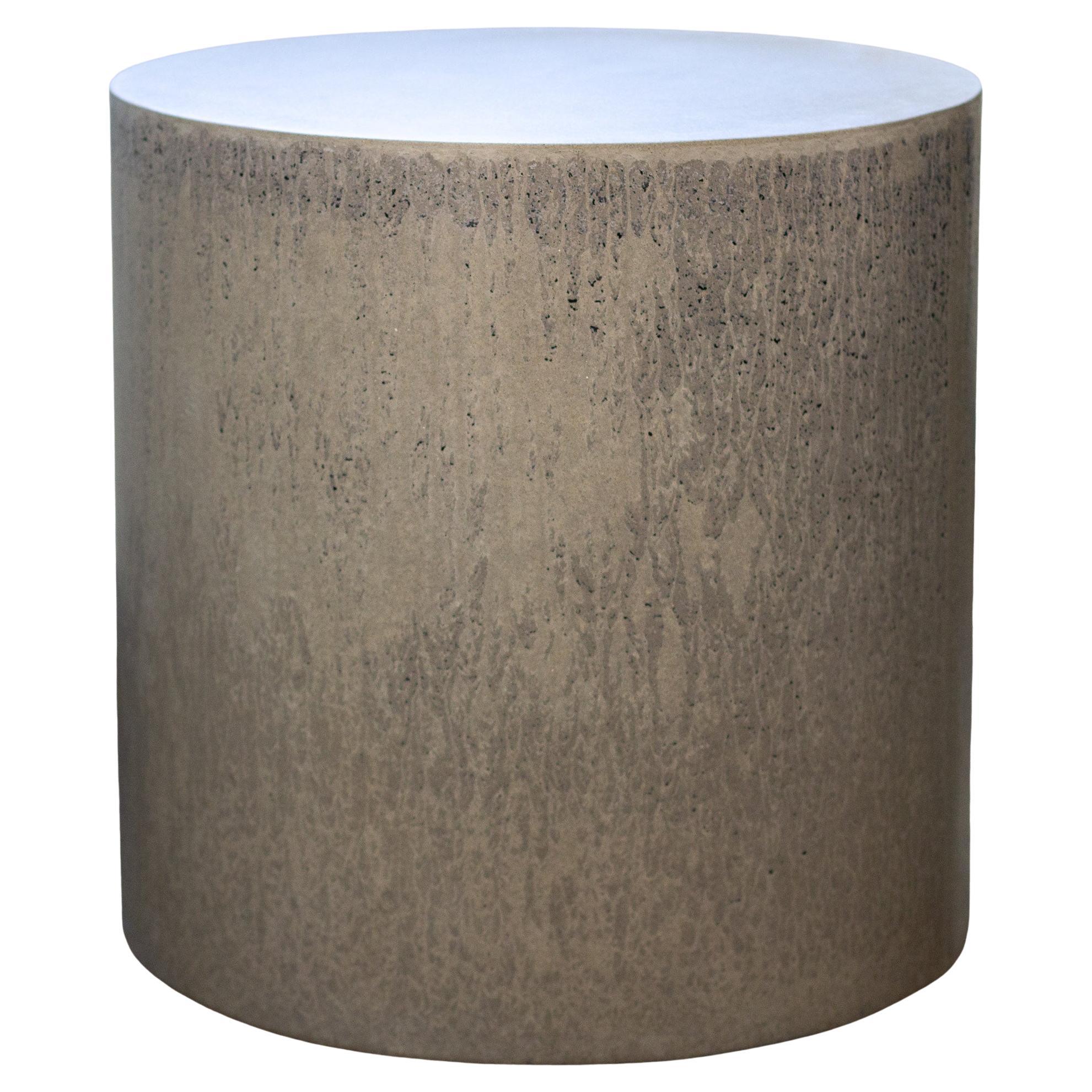 Concrete Cylinder, Drippy Grey by Dylan Myers 