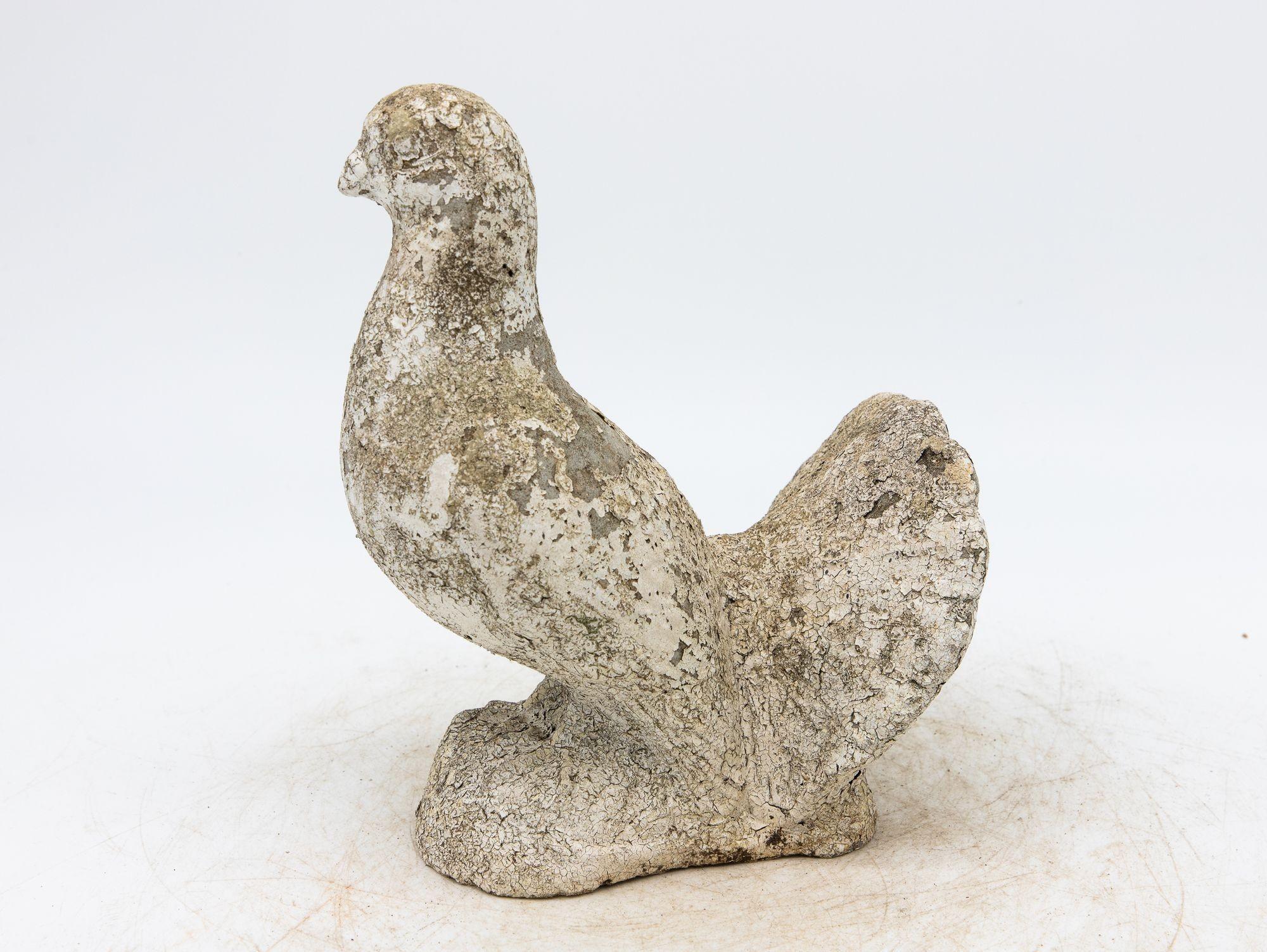 English Concrete Dove Garden Ornament, England 20th Century For Sale