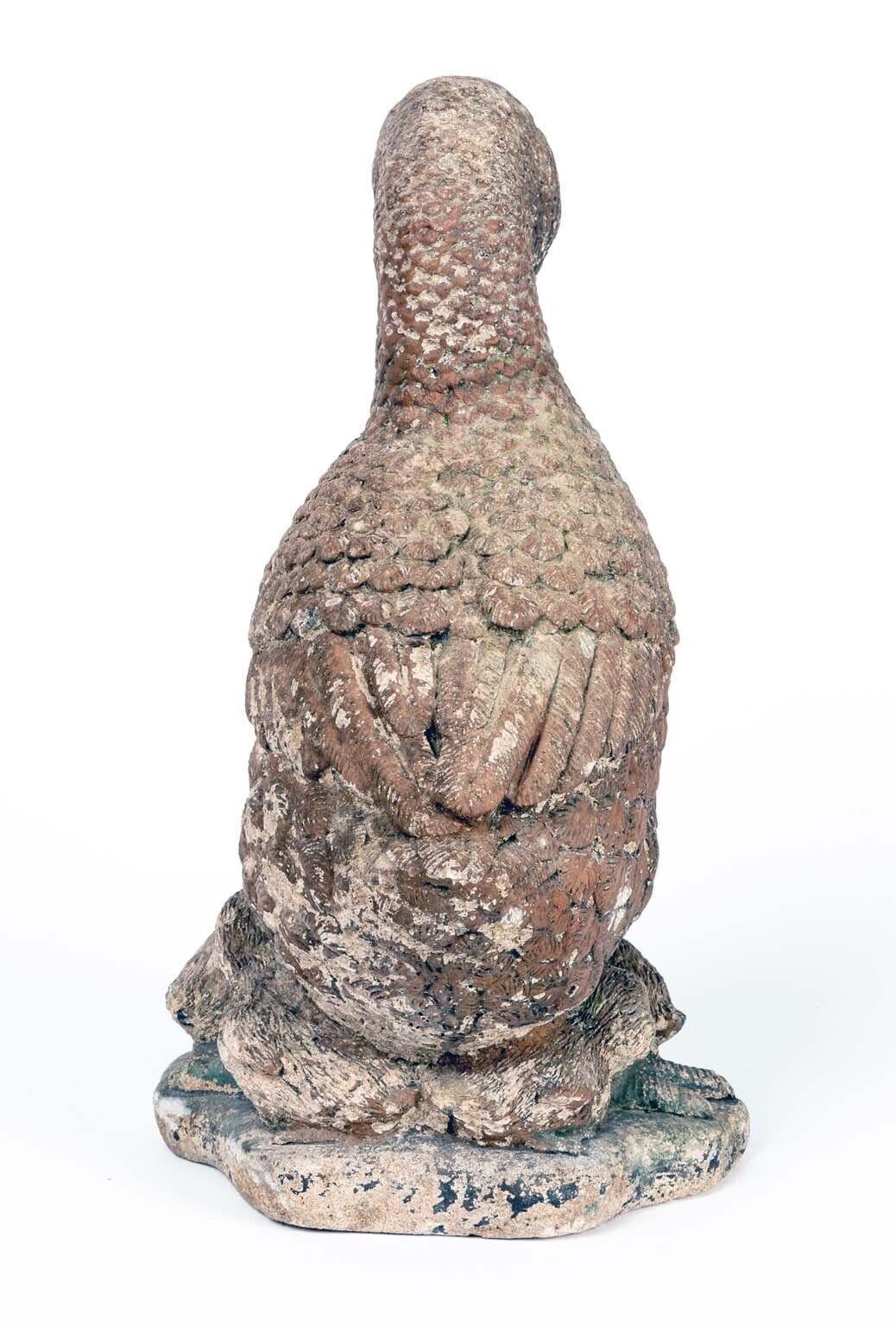 Concrete Duck and Ducklings Garden Ornament, French 20th Century For Sale 2