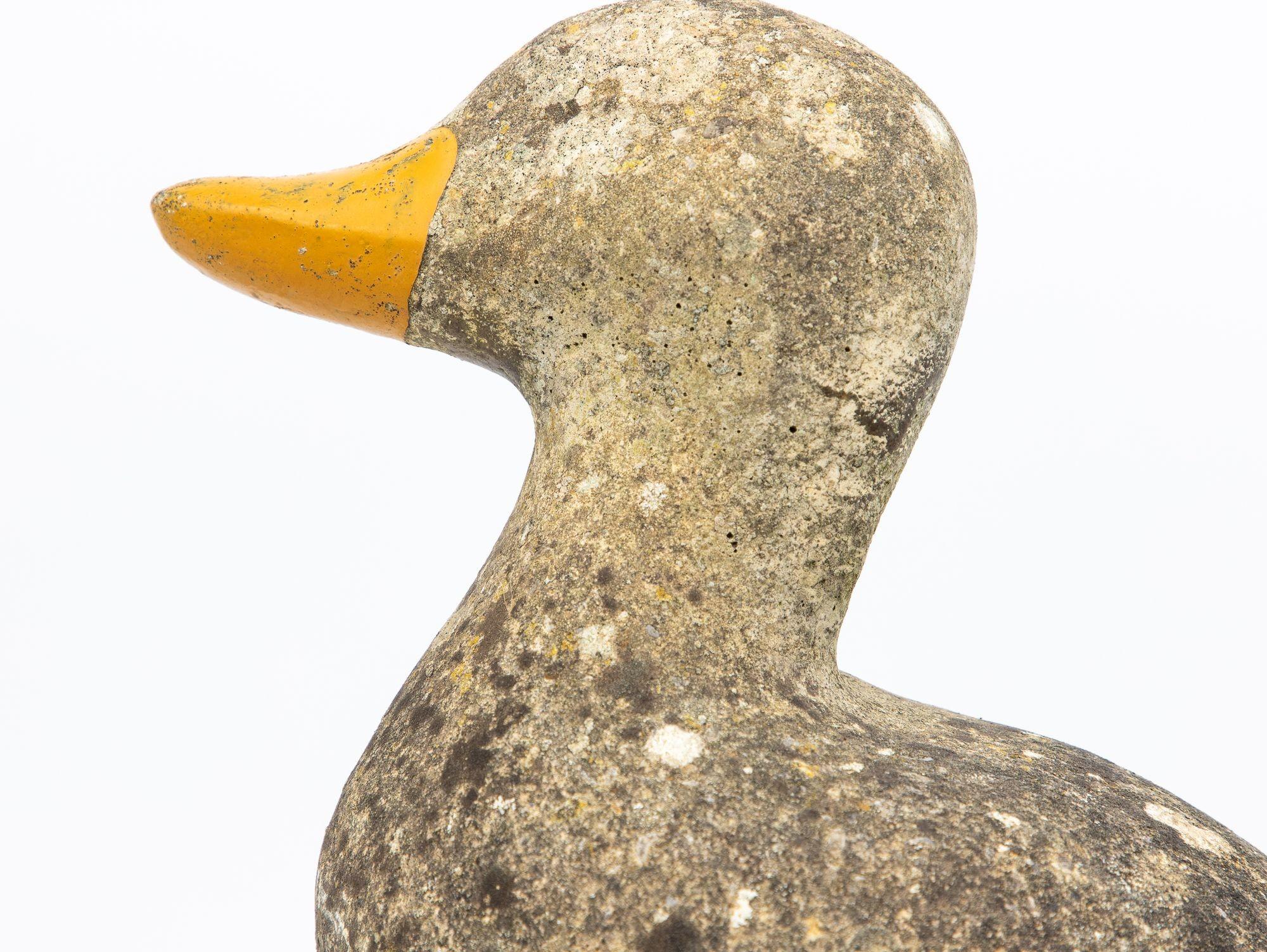 Concrete Duck Garden Ornament, French 20th Century 1