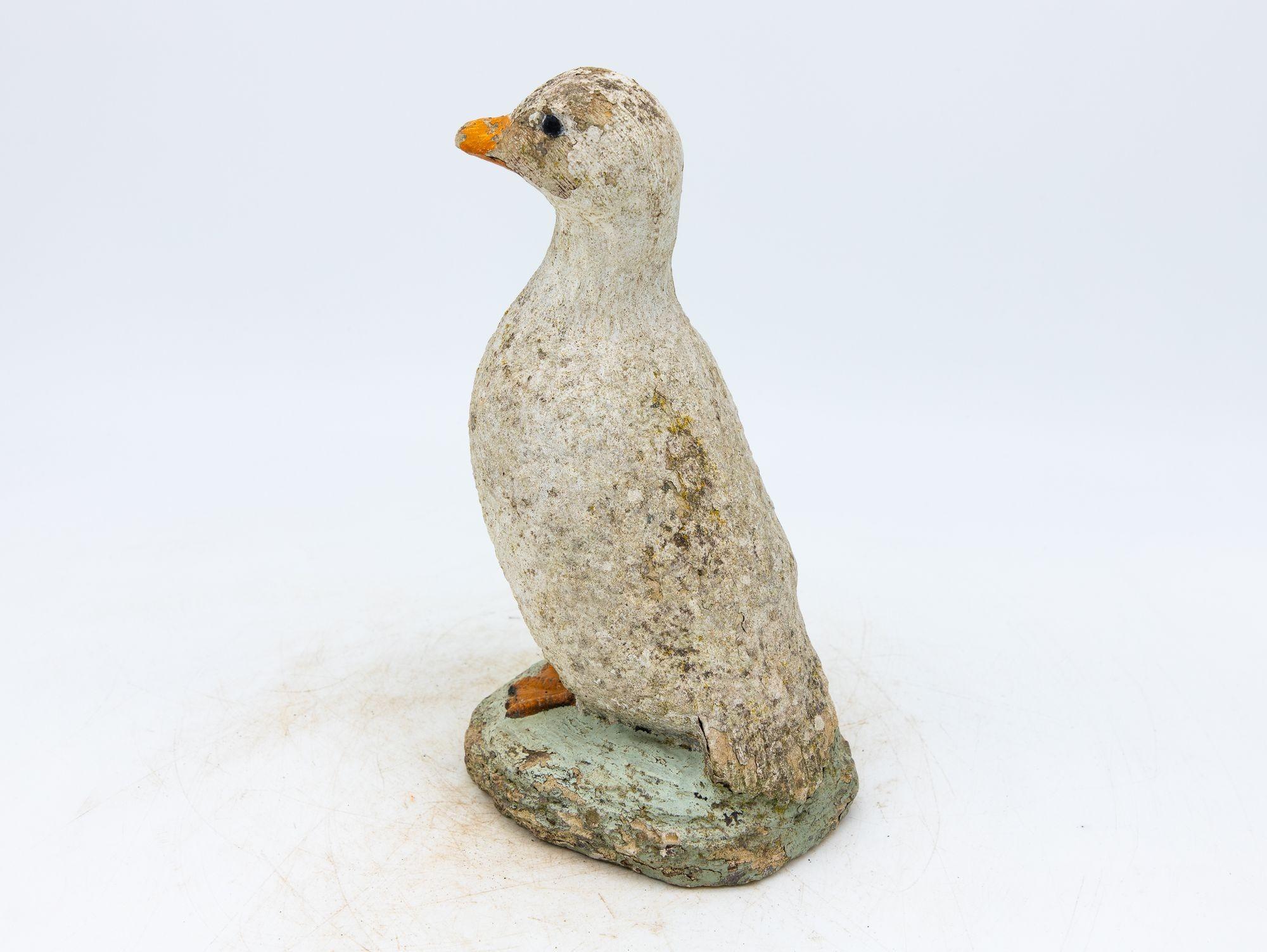 Concrete Duck Garden Ornament, French 20th Century 2