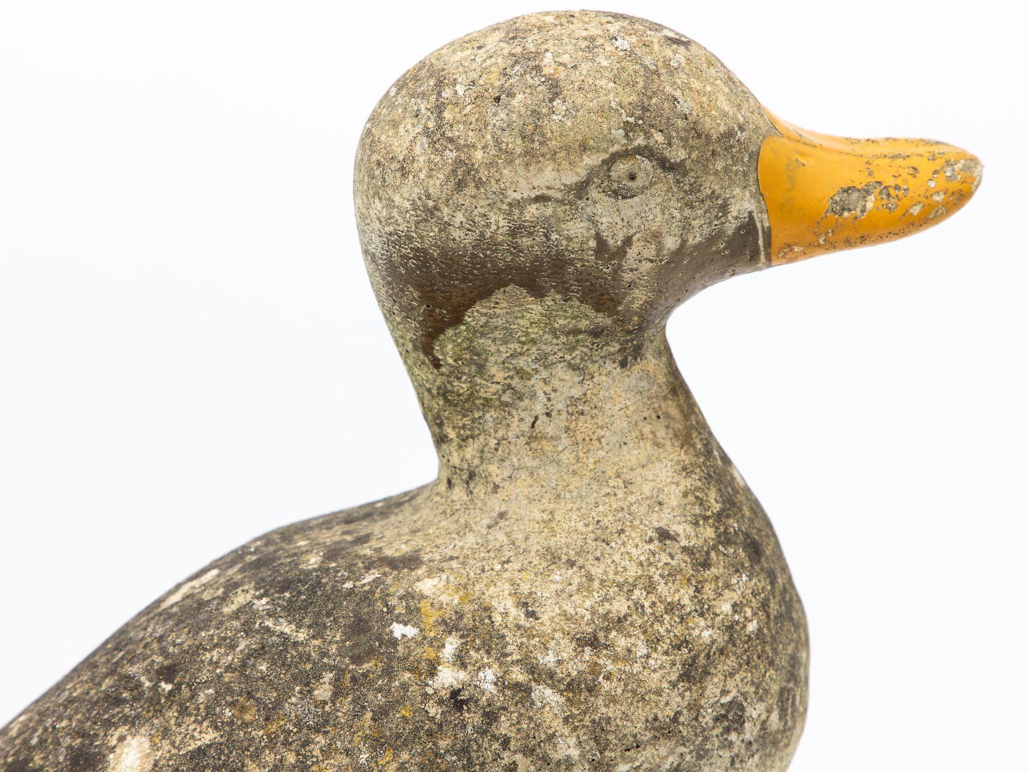 Concrete Duck Garden Ornament, French 20th Century 2