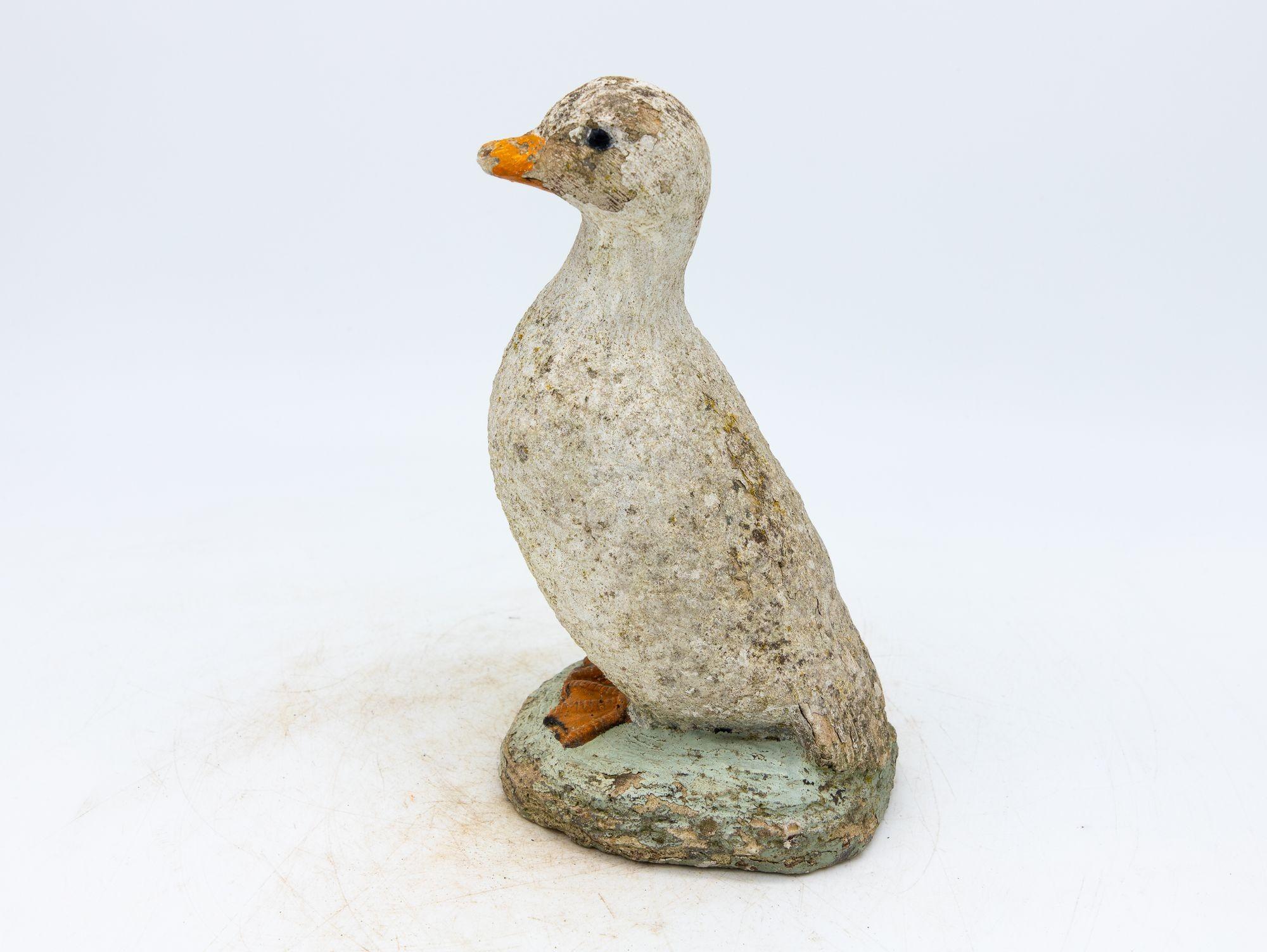Concrete Duck Garden Ornament, French 20th Century 3