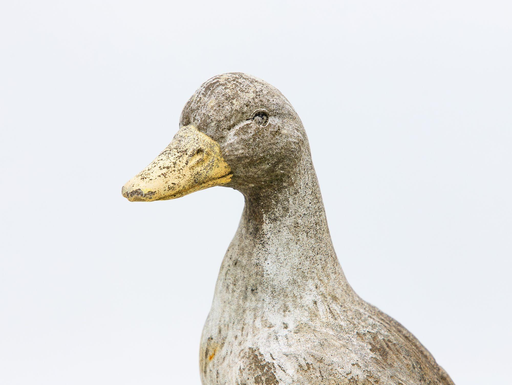 Concrete Duck Garden Ornament, French 20th Century 3