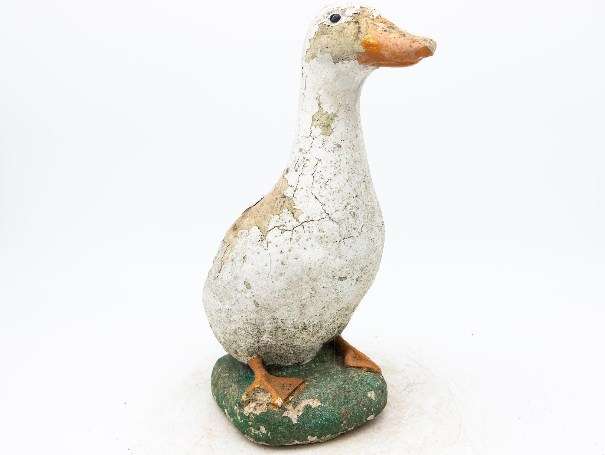 Concrete Duck Garden Ornament, French 20th Century 4