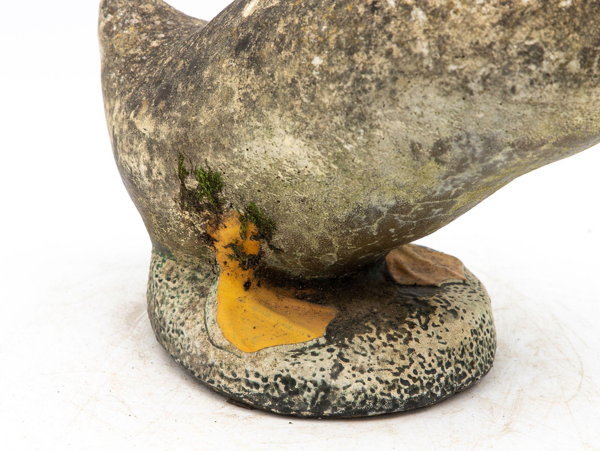 Concrete Duck Garden Ornament, French 20th Century 4