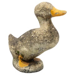Concrete Duck Garden Ornament, French 20th Century