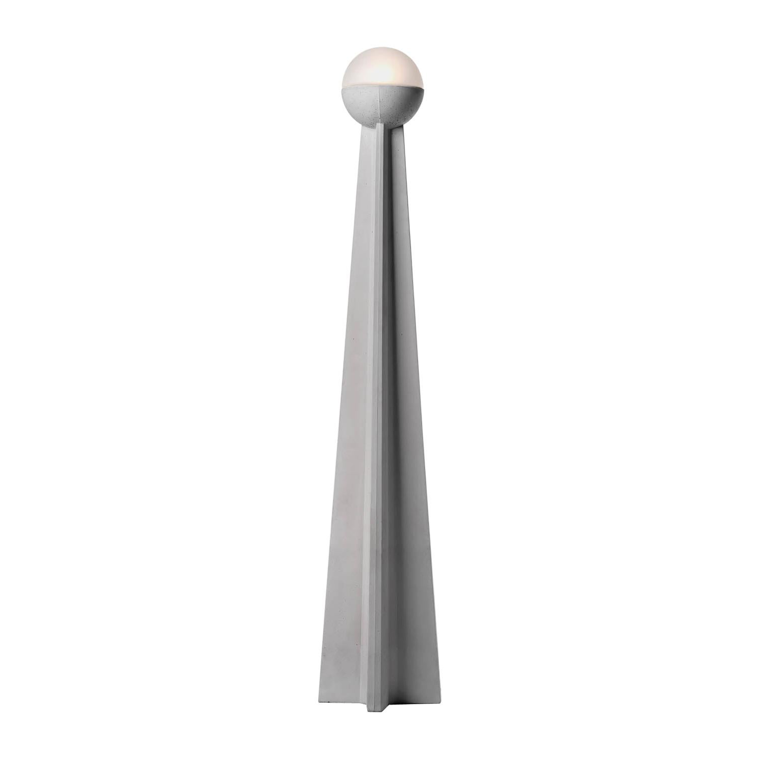 Concrete Floor Lamp 'Nie M' by Bentu Design For Sale