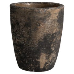 Concrete Foundry Pot Crucible, French Garden Ornament, 20th Century