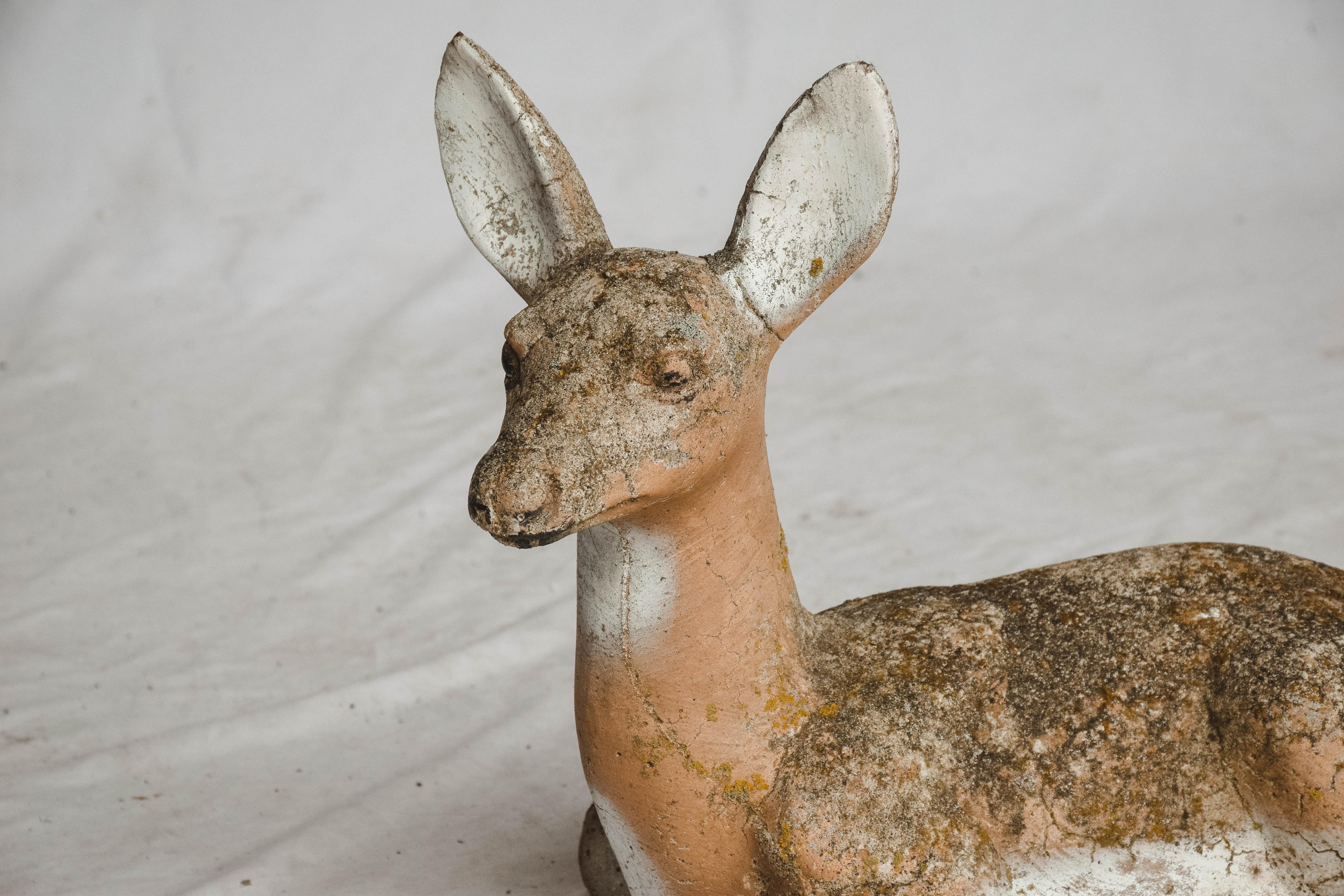 vintage concrete deer for sale