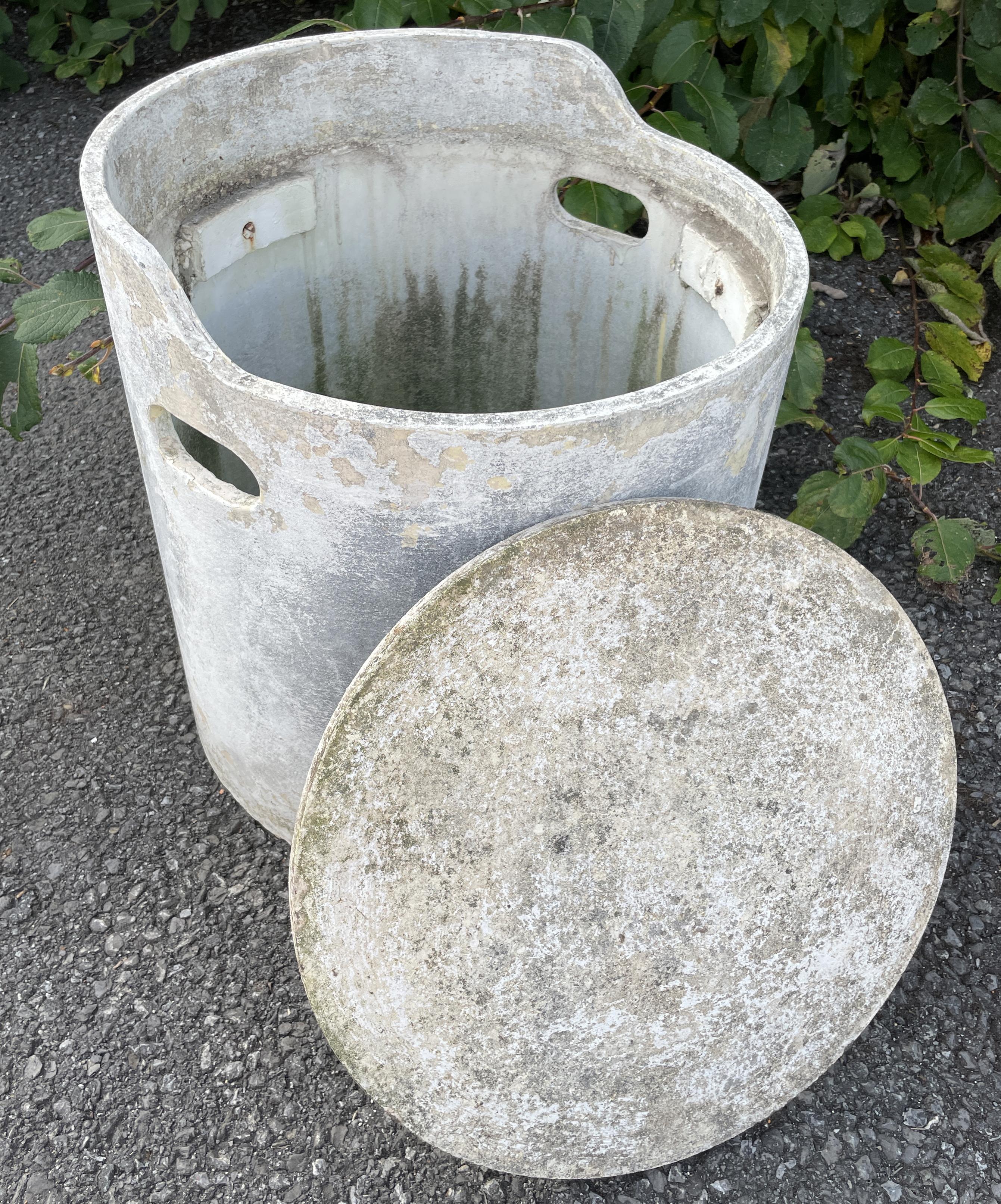 Swiss Concrete Garden Furniture Attributed to Willy Guhl For Sale