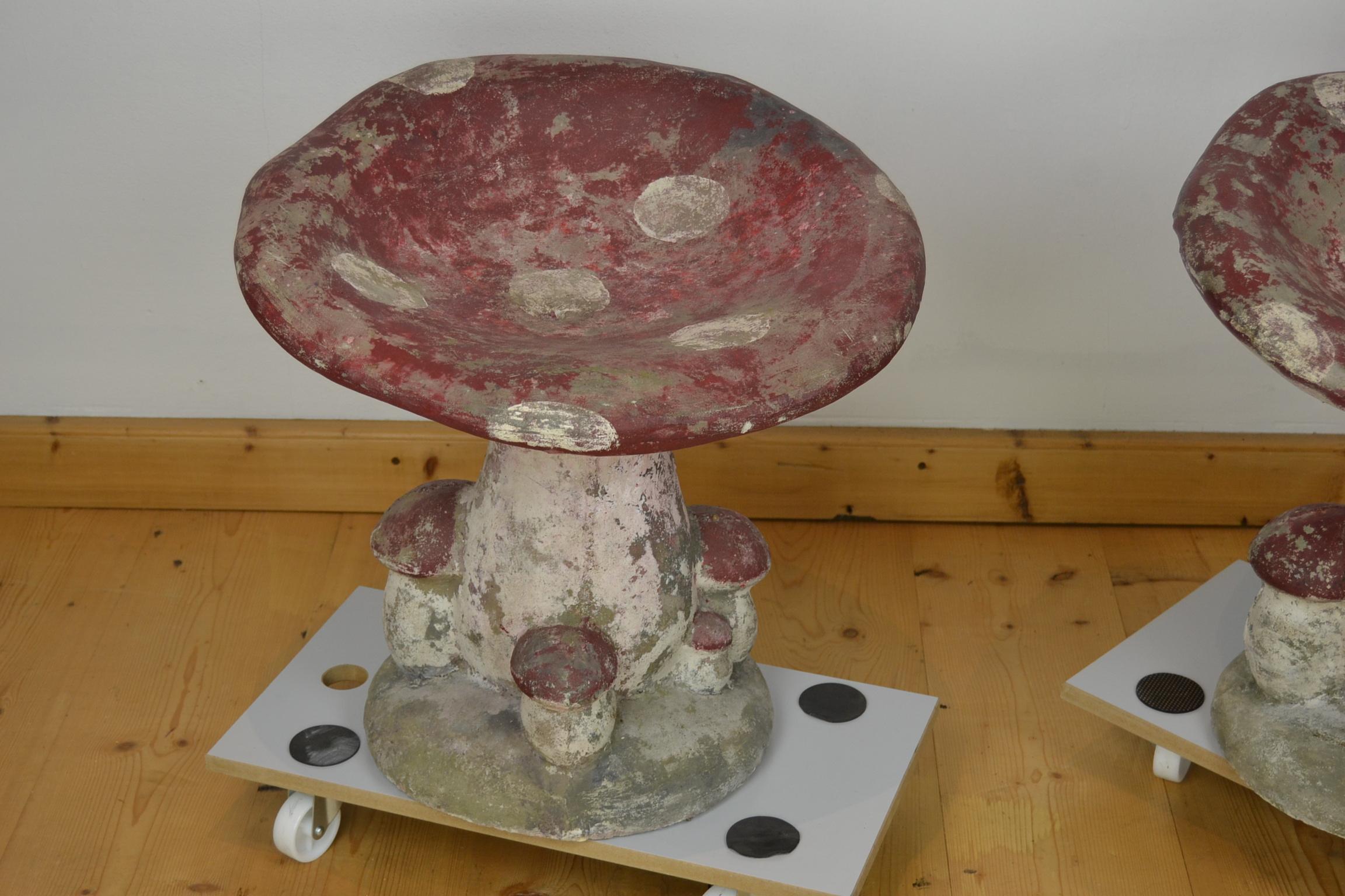 concrete mushroom stool