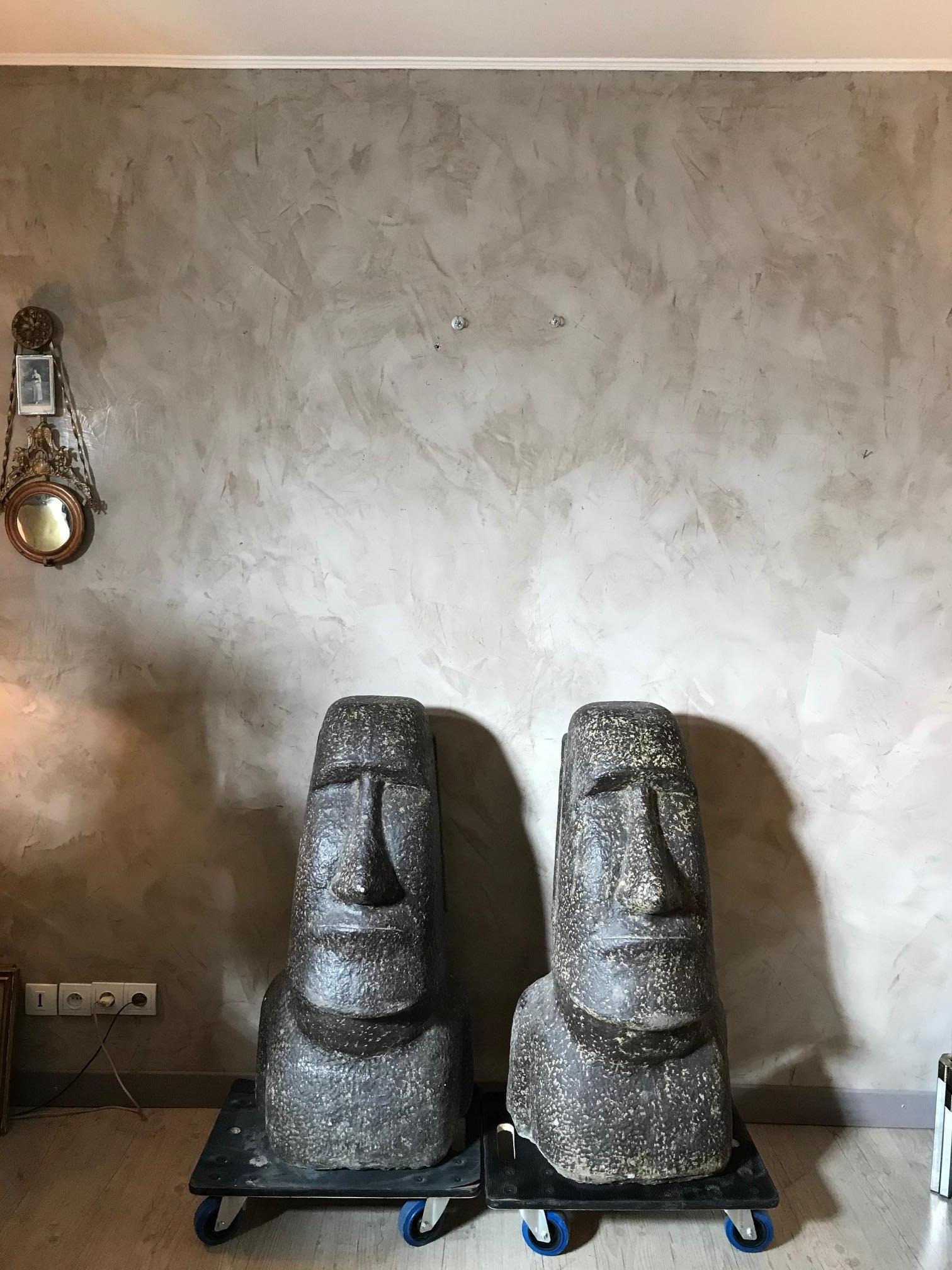 Concrete Garden Statues in the form of Easter Island Stone Statues 6