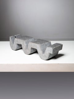 Concrete Geometric Sculpture by Giovanni Canu, Italy, 1970s