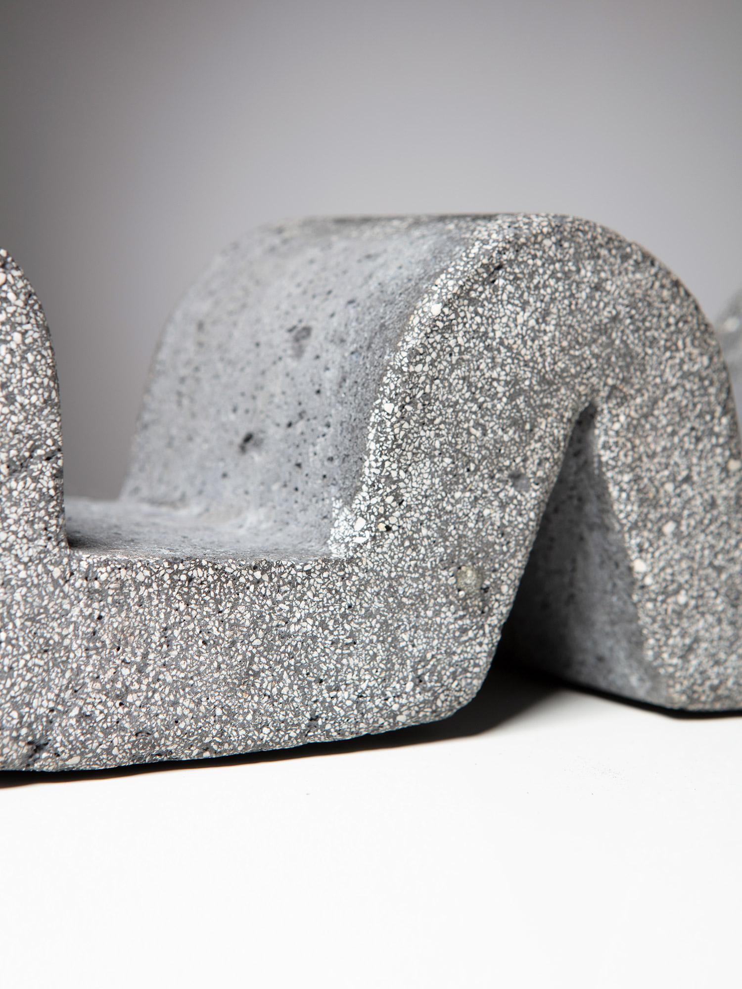 Geometrische Betonskulptur von Giovanni Canu, Italien, 1970er Jahre im Angebot 3