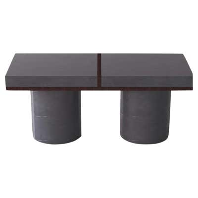 Concrete and Timber Snug Outdoor Bench 120cm wide For Sale at 1stDibs